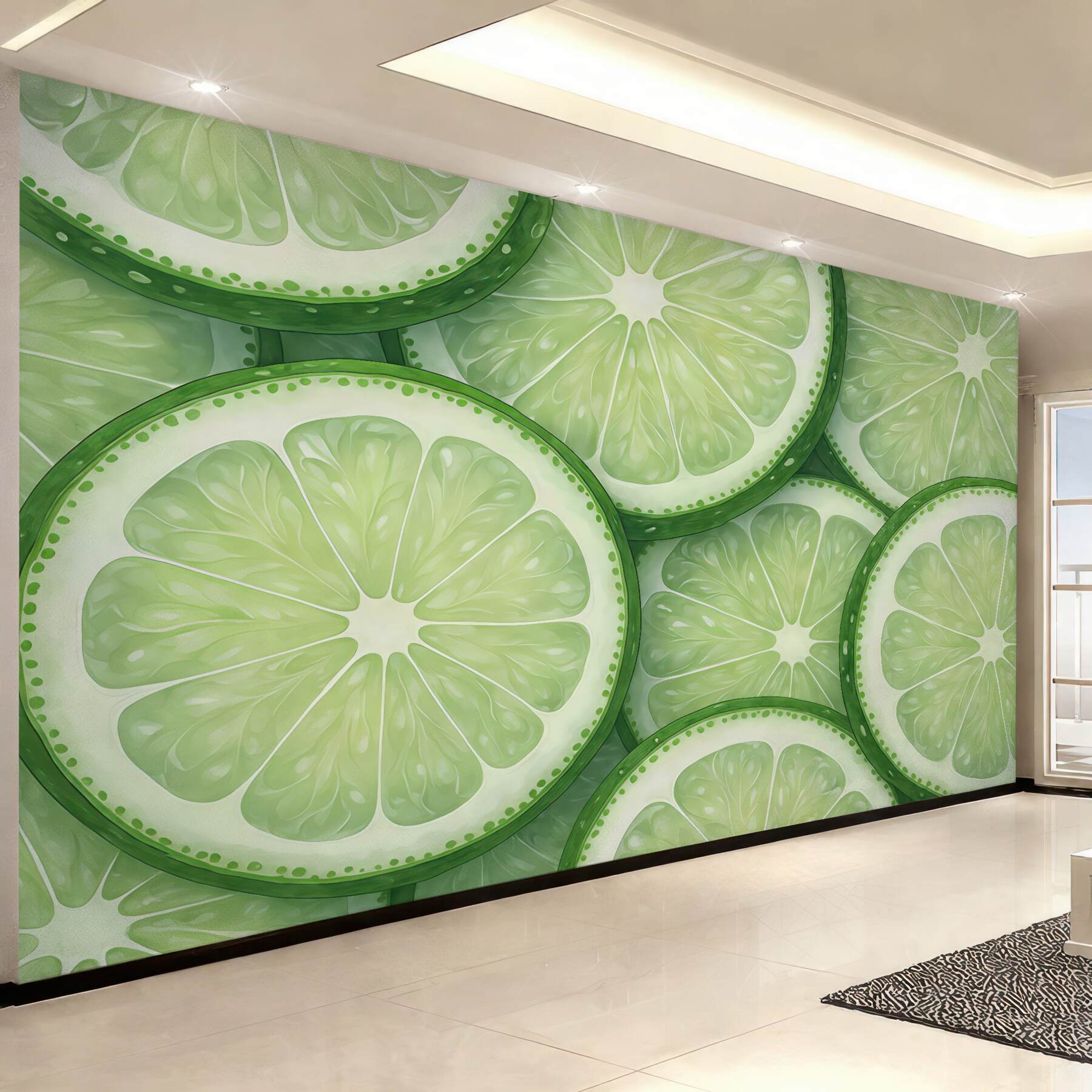 Fototapeta soczyste plasterki limonki