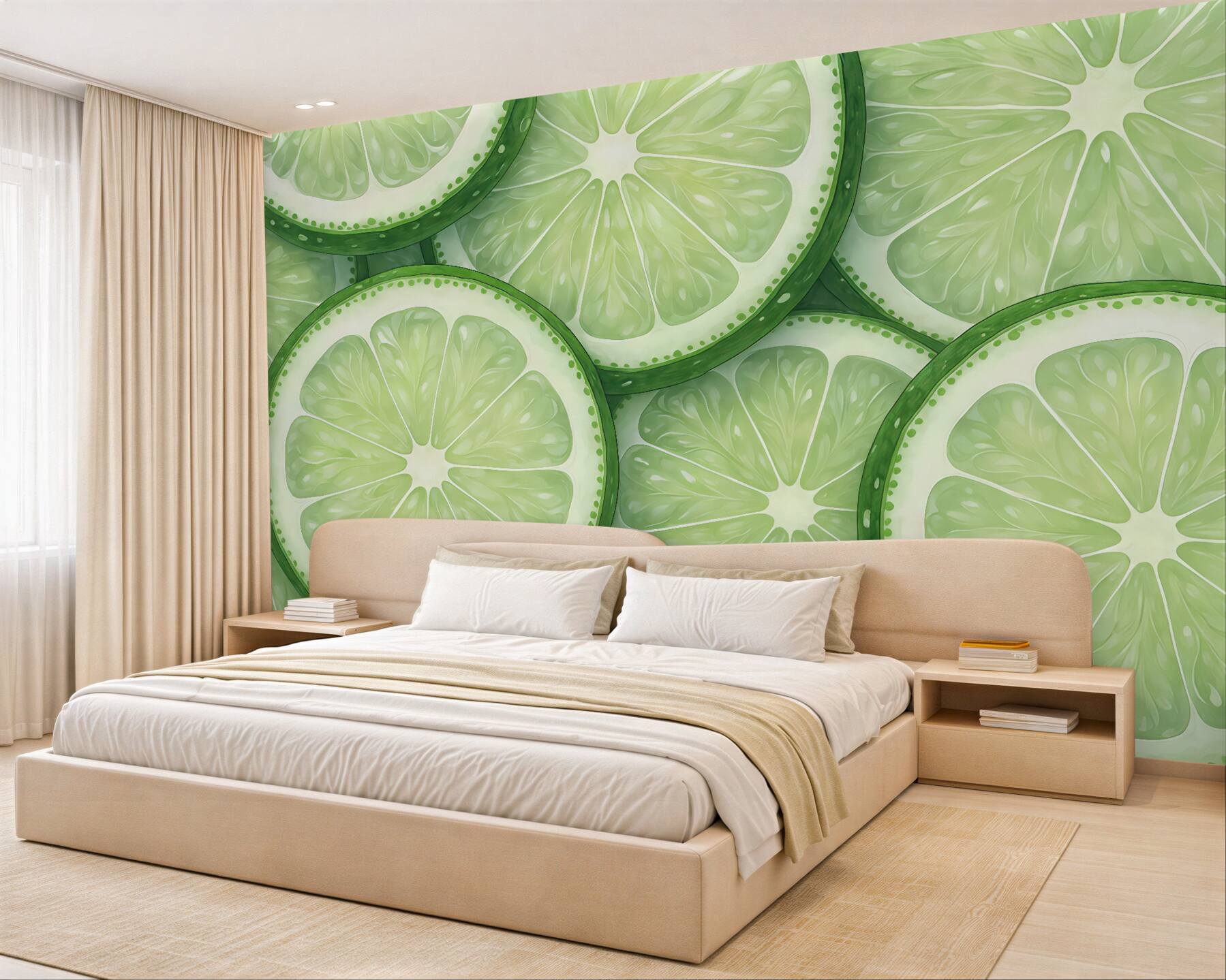 Fototapeta soczyste plasterki limonki