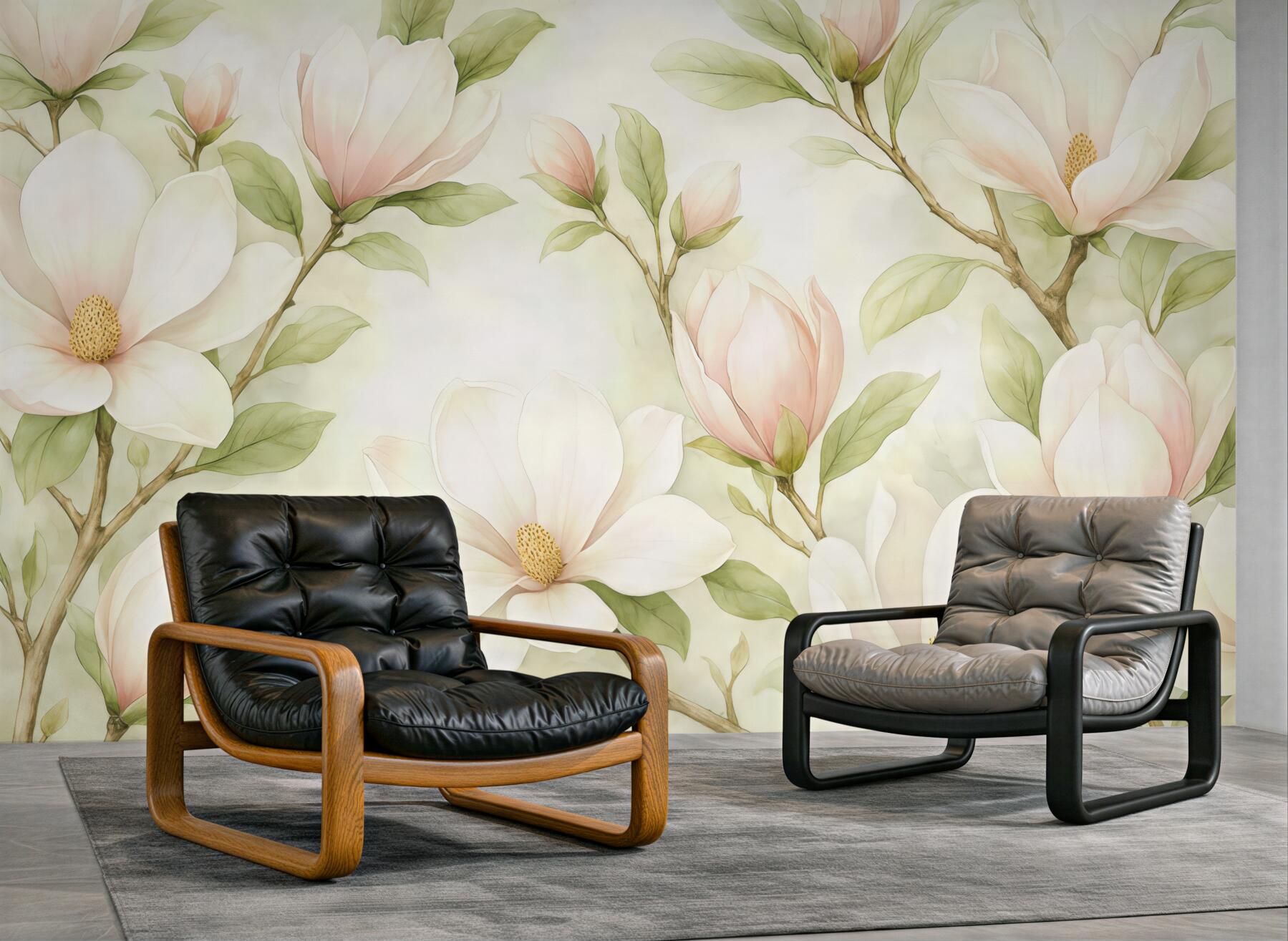 Fototapeta pastelowe magnolie w wiosennym blasku
