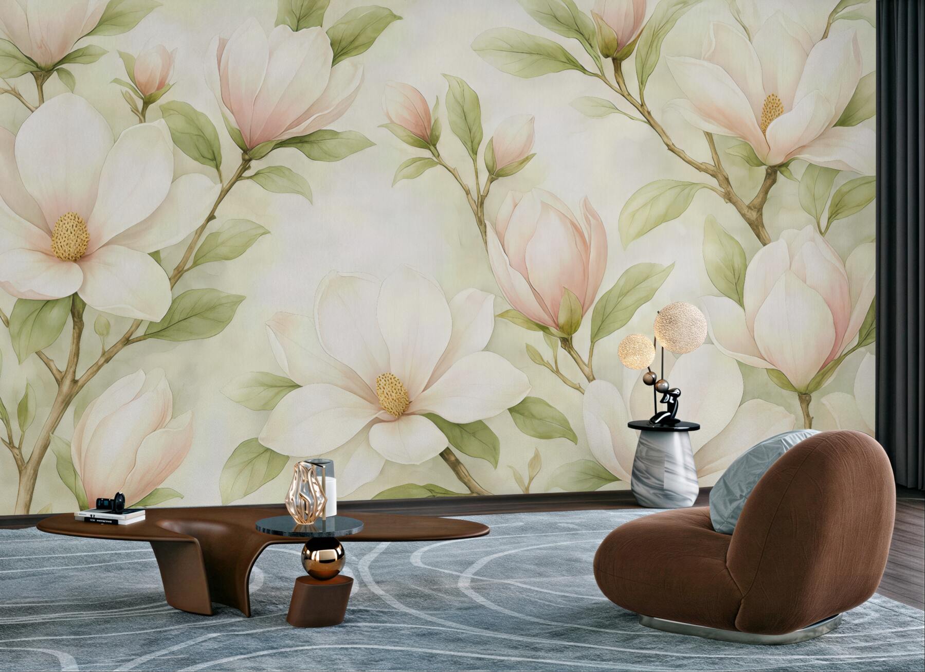 Fototapeta pastelowe magnolie w wiosennym blasku