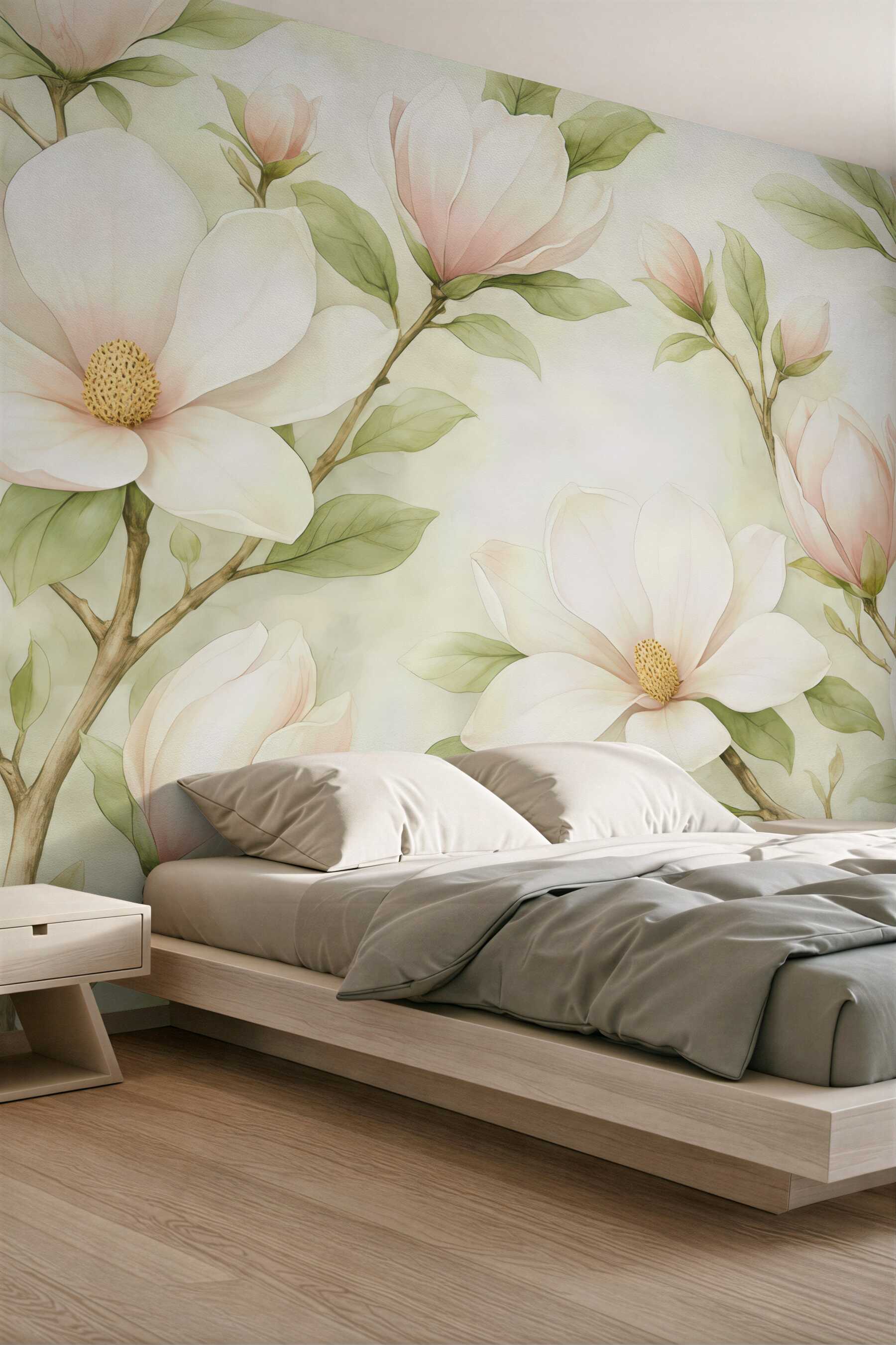 Fototapeta pastelowe magnolie w wiosennym blasku