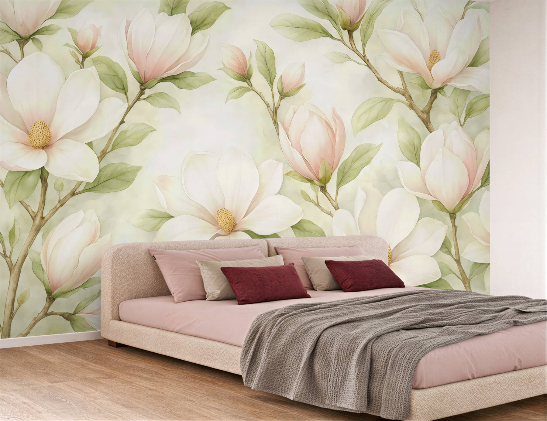 Fototapeta pastelowe magnolie w wiosennym blasku