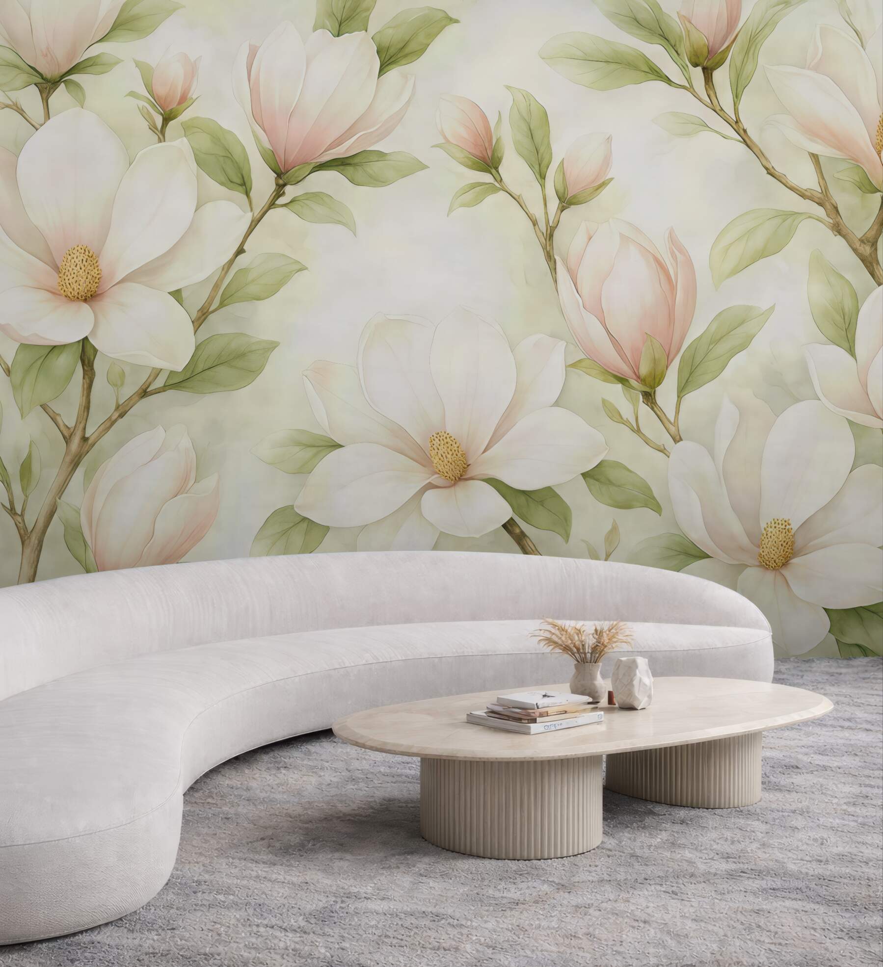 Fototapeta pastelowe magnolie w wiosennym blasku