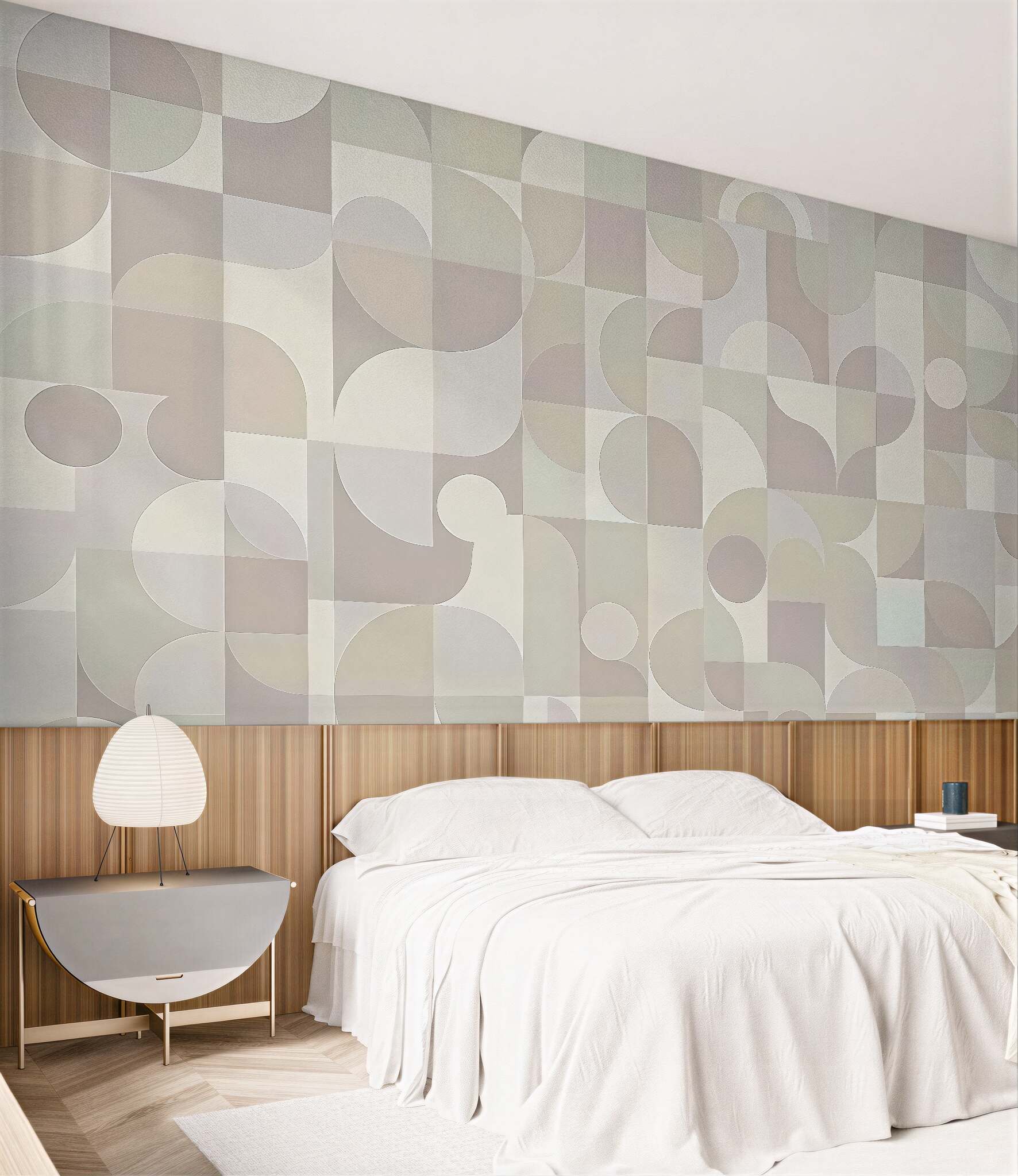 Fototapeta pastelowa geometria w nowoczesnym rytmie
