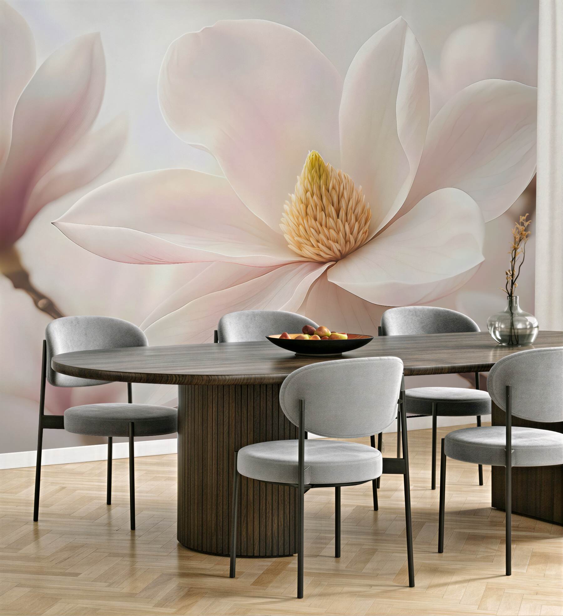 Fototapeta subtelna magnolia w pastelowym świetle