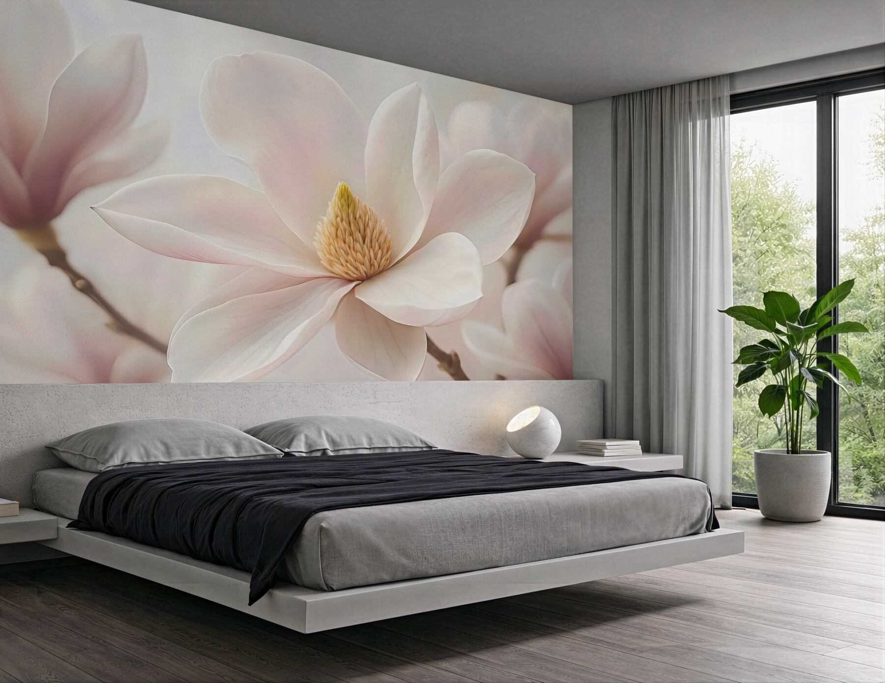 Fototapeta subtelna magnolia w pastelowym świetle