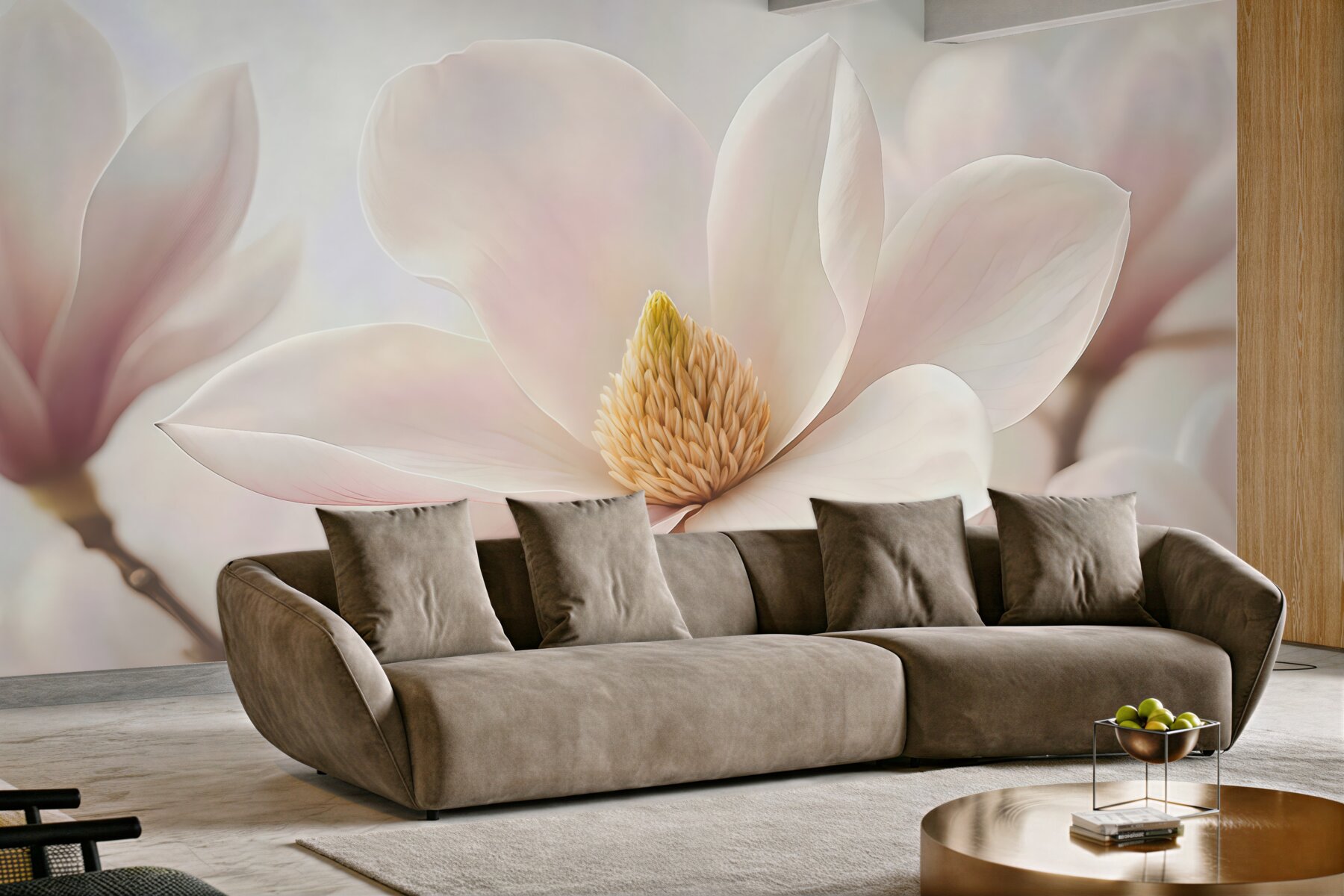 Fototapeta subtelna magnolia w pastelowym świetle