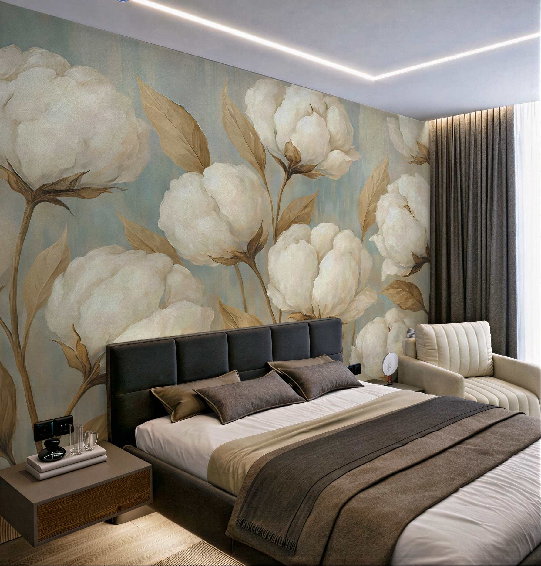Fototapeta kremowe magnolie w subtelnej harmonii