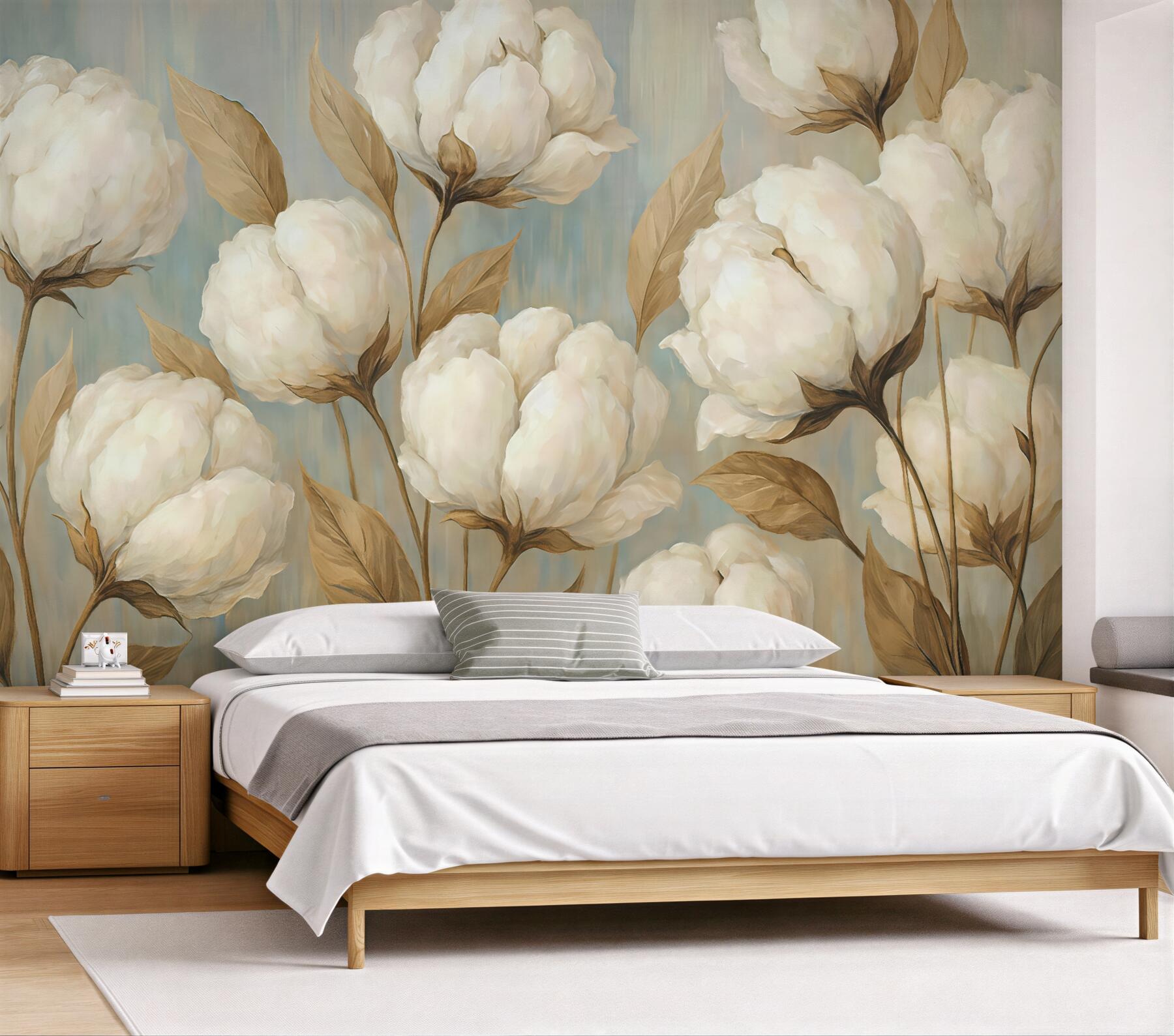 Fototapeta kremowe magnolie w subtelnej harmonii