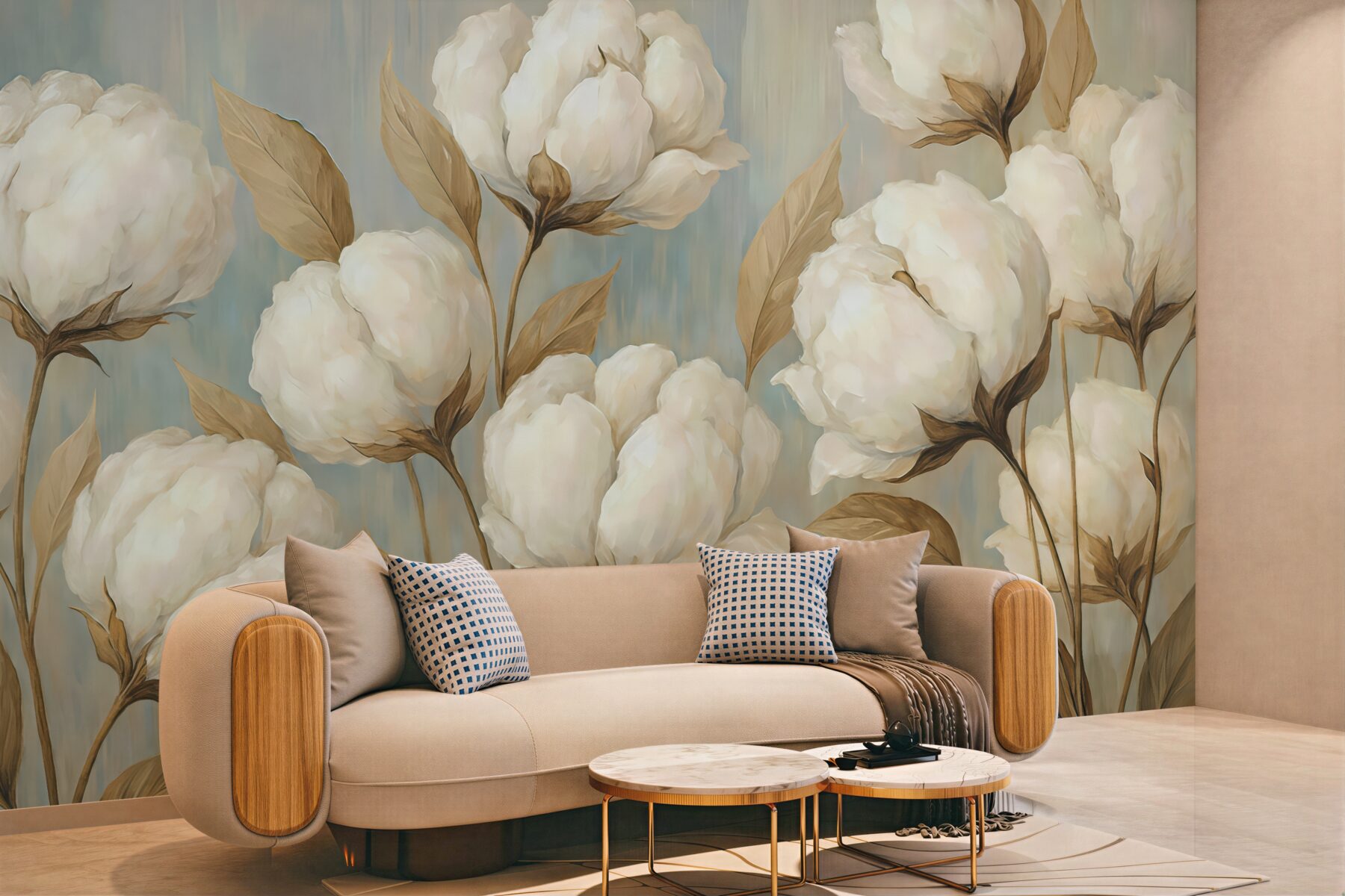 Fototapeta kremowe magnolie w subtelnej harmonii