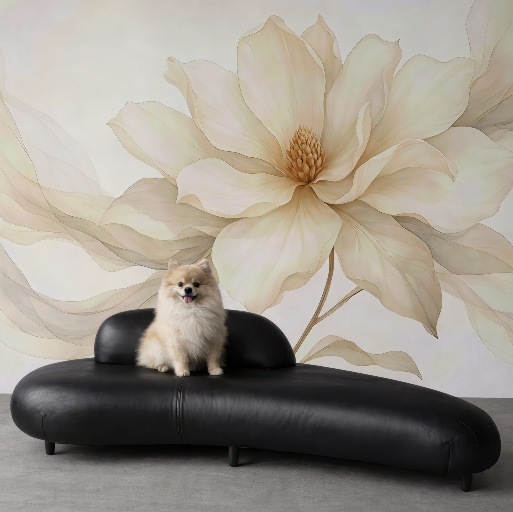 Fototapeta kremowa magnolia w eterycznej odsłonie