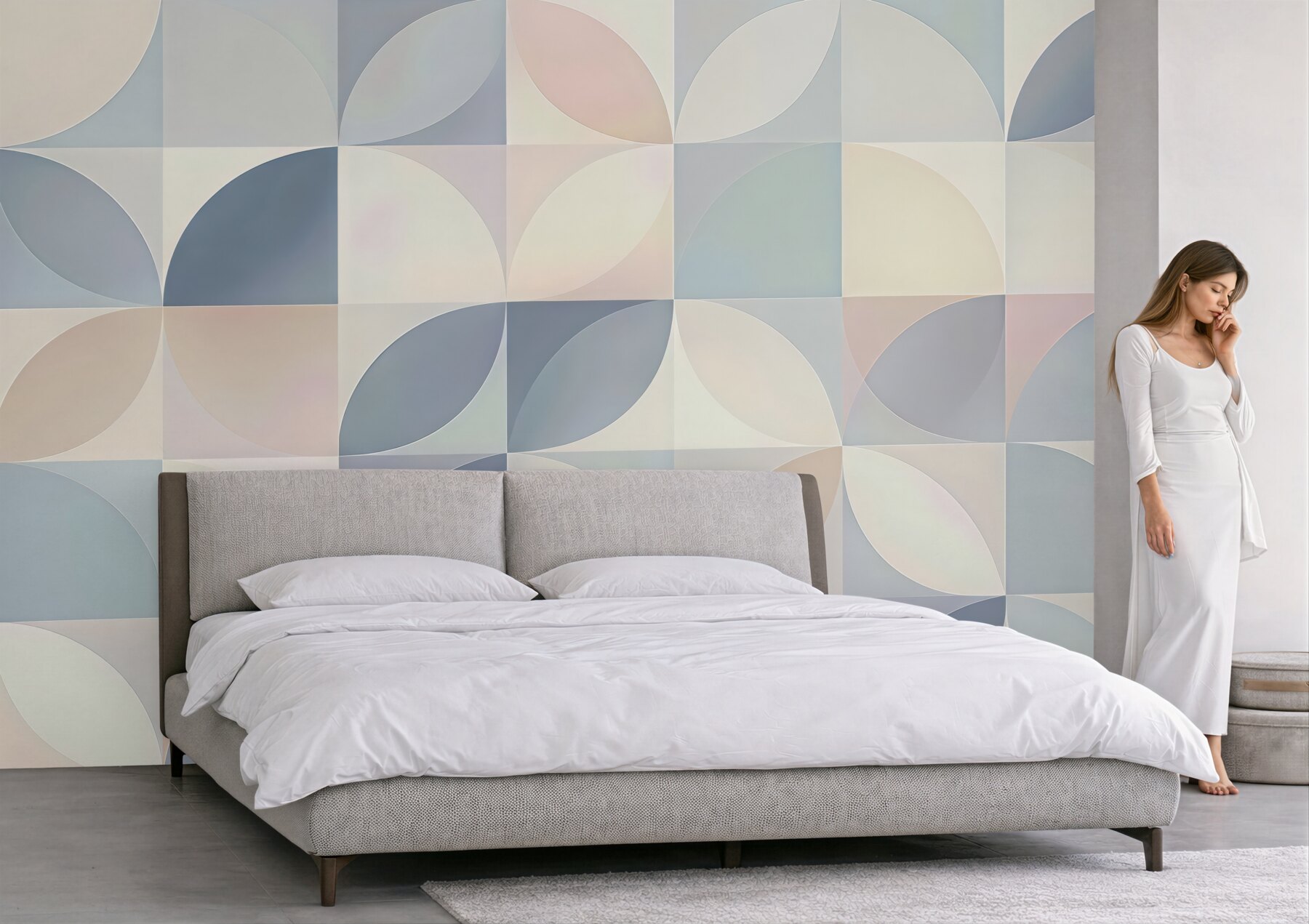 Fototapeta pastelowa geometryczna harmonia