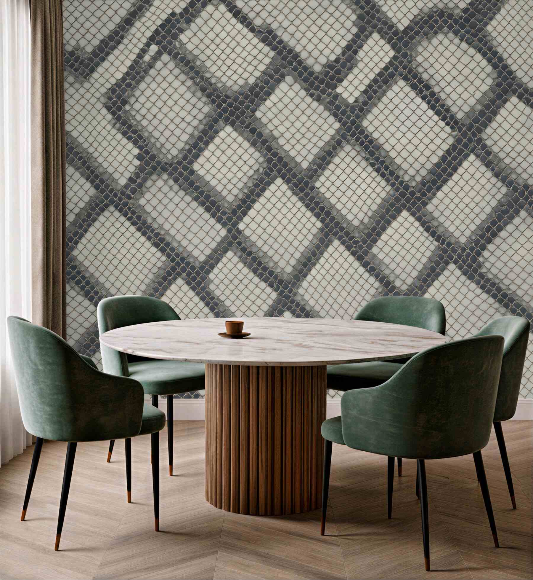 Fototapeta geometryczna siatka w stylu wężowej skóry