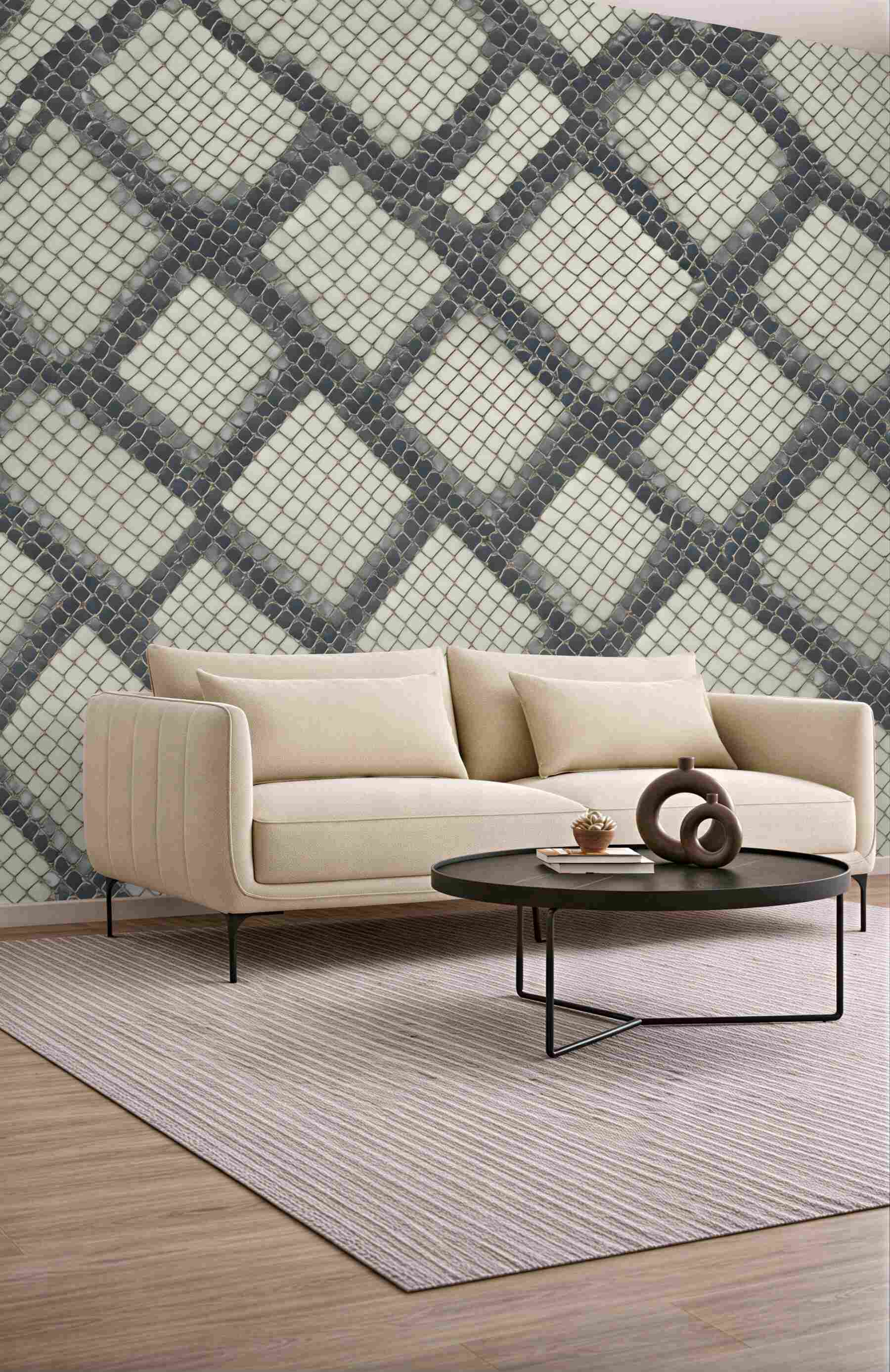Fototapeta geometryczna siatka w stylu wężowej skóry
