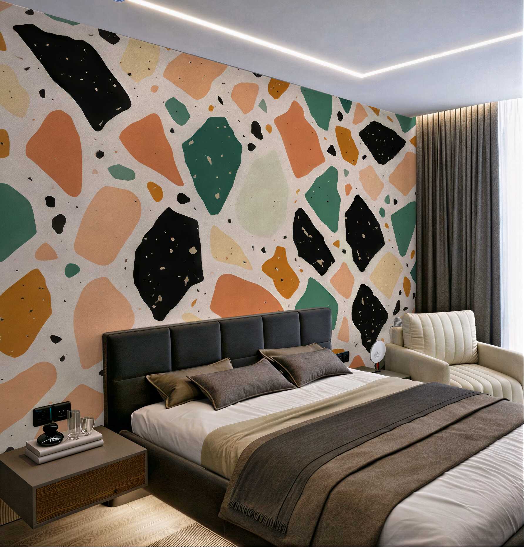 Fototapeta pastelowe lastryko w stylu modern
