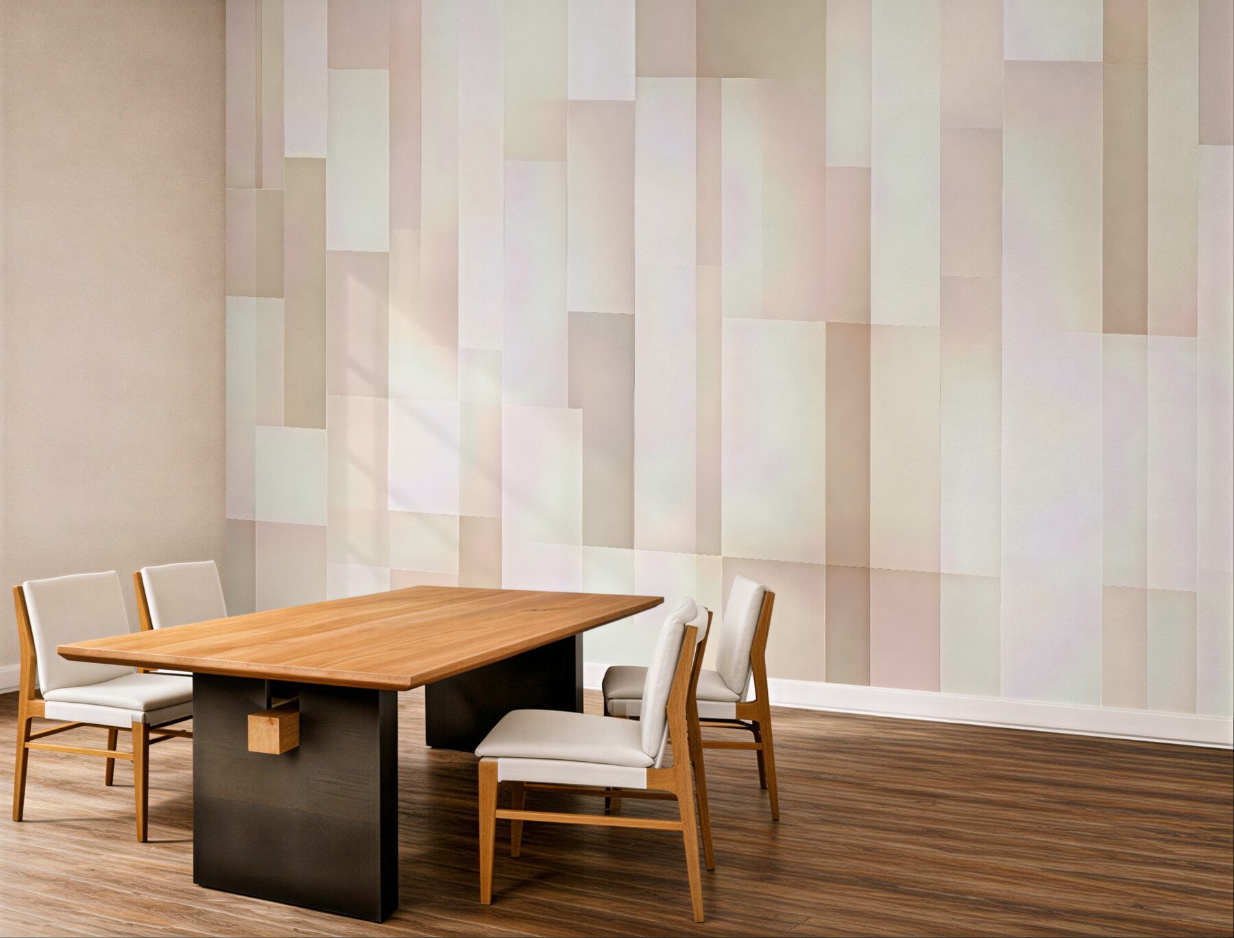 Fototapeta pastelowa geometryczna mozaika świetlna
