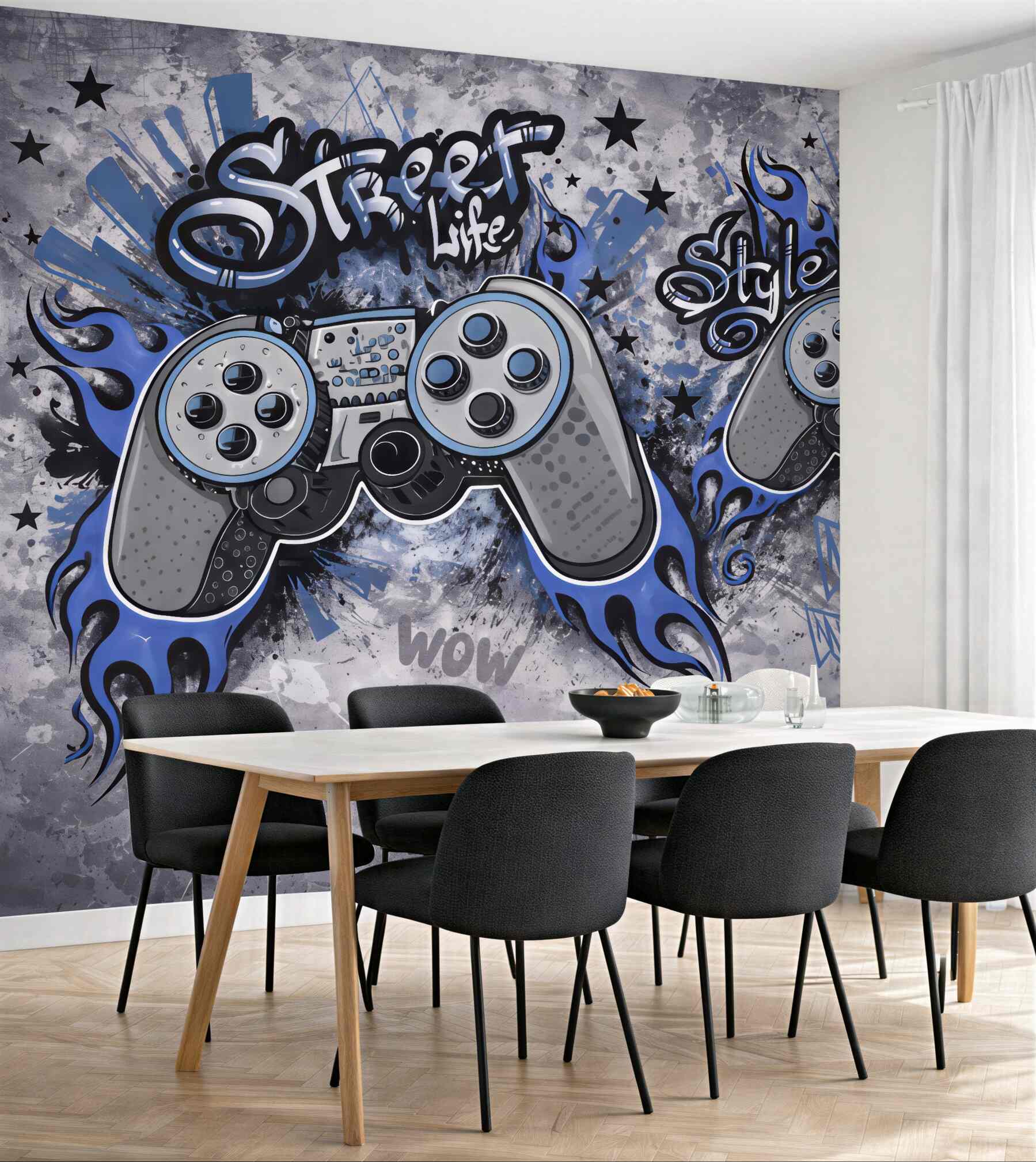 Fototapeta graffiti pady w miejskim stylu