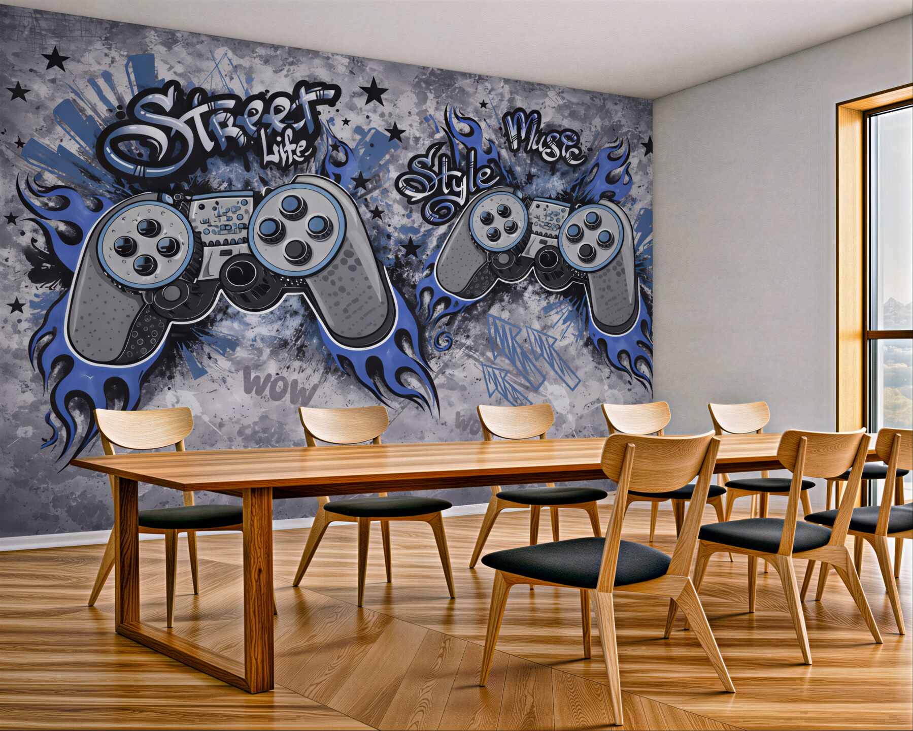 Fototapeta graffiti pady w miejskim stylu