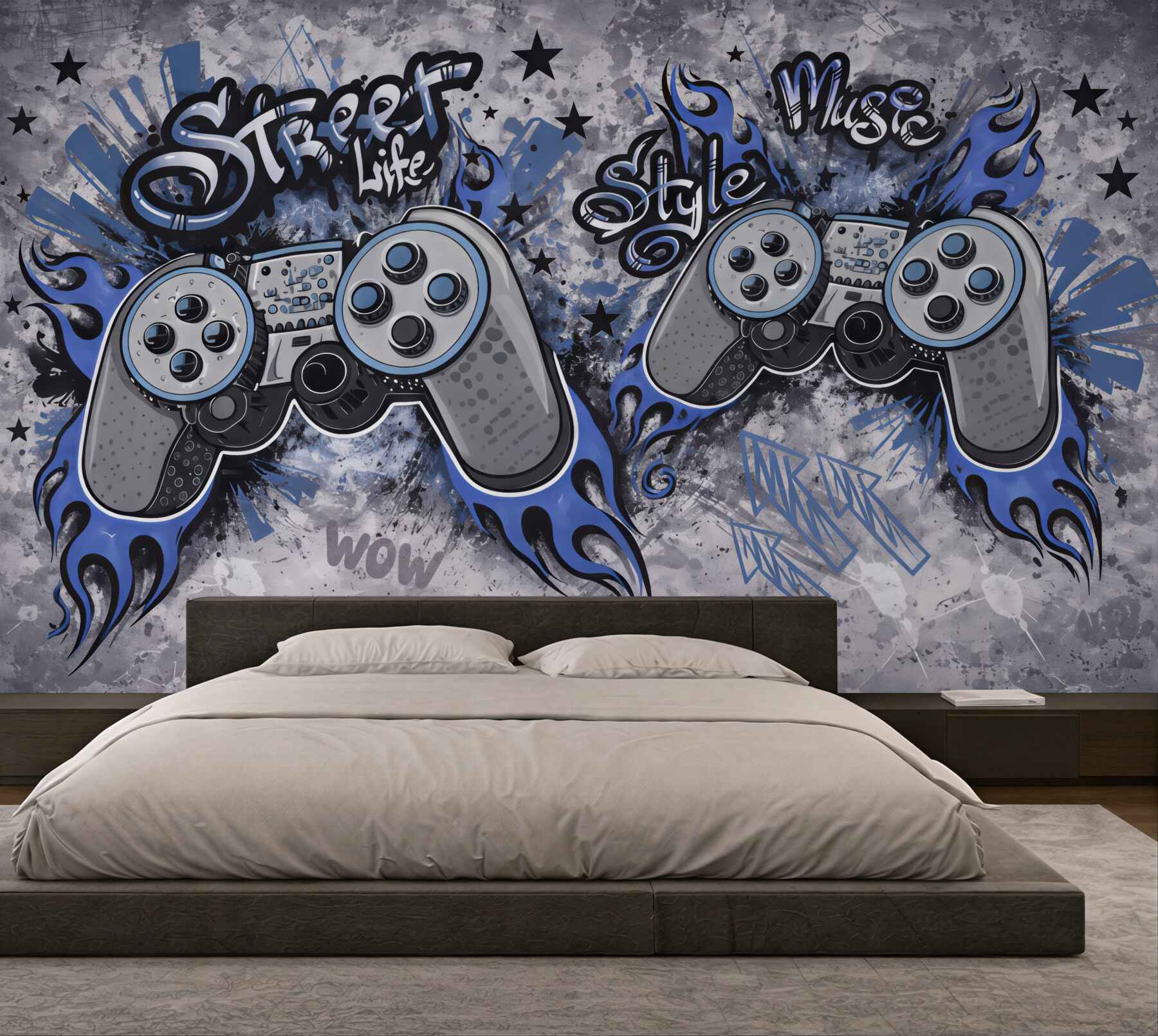Fototapeta graffiti pady w miejskim stylu