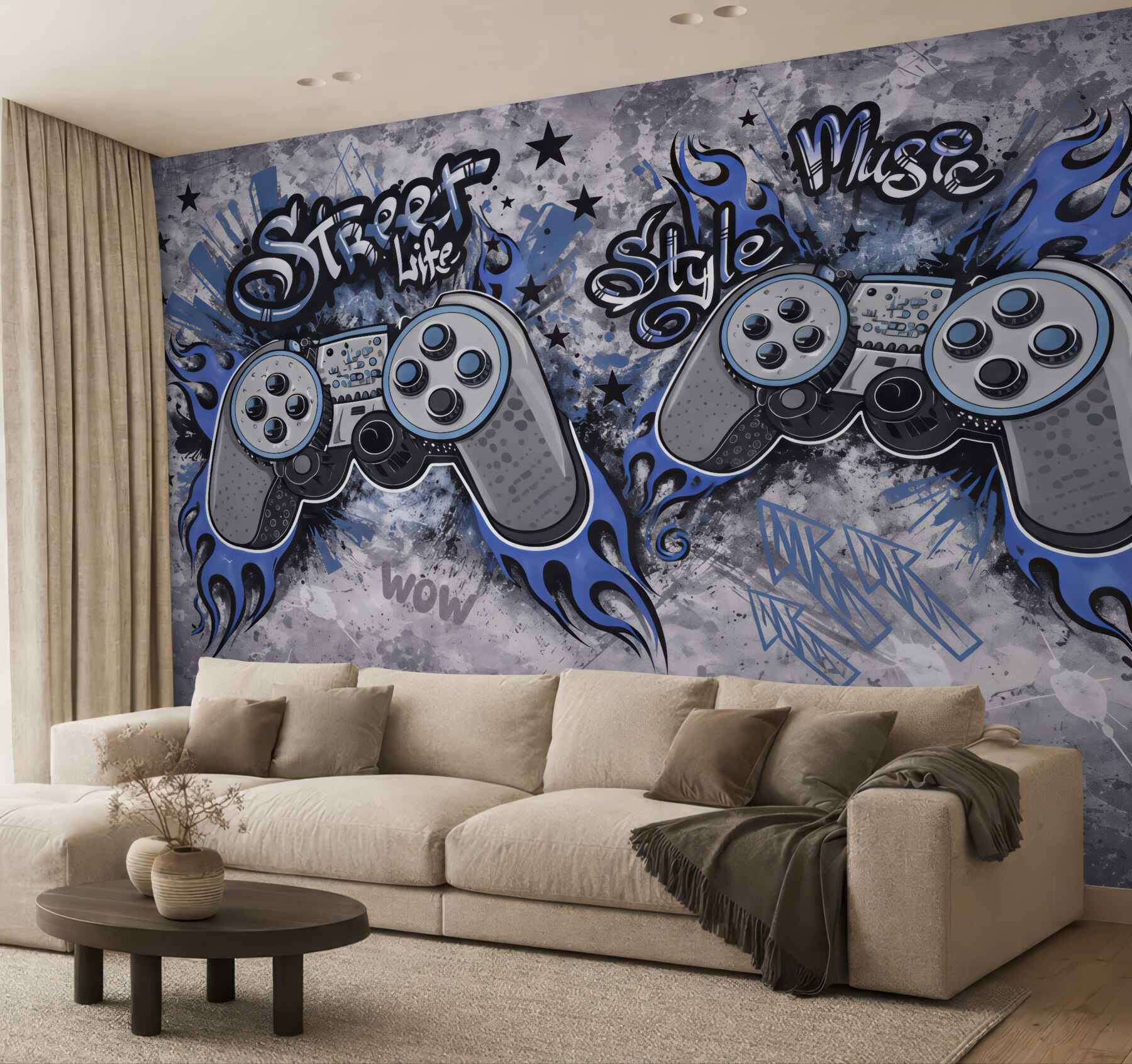 Fototapeta graffiti pady w miejskim stylu