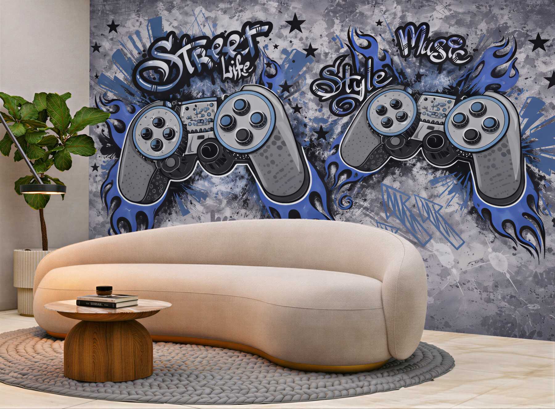 Fototapeta graffiti pady w miejskim stylu