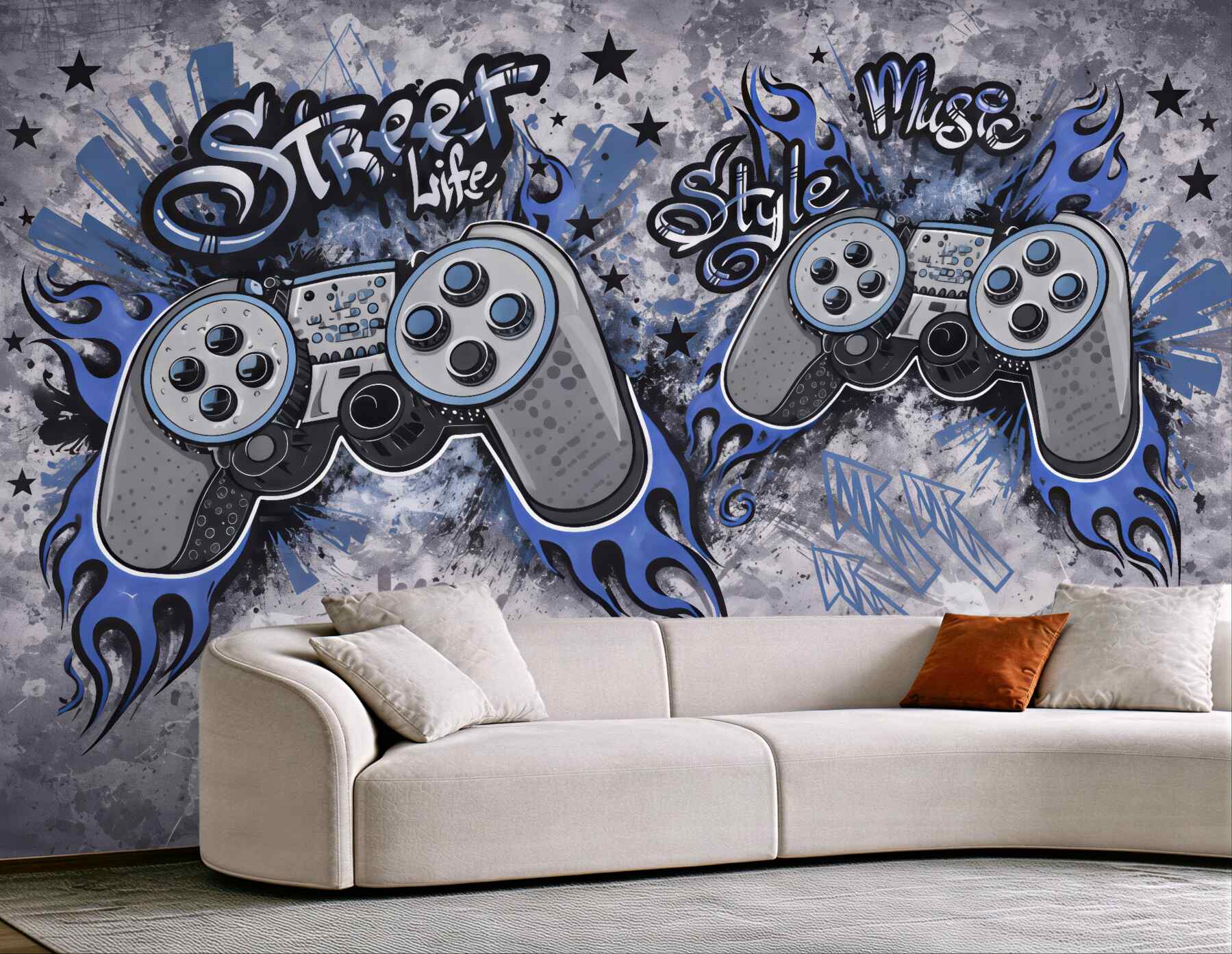 Fototapeta graffiti pady w miejskim stylu