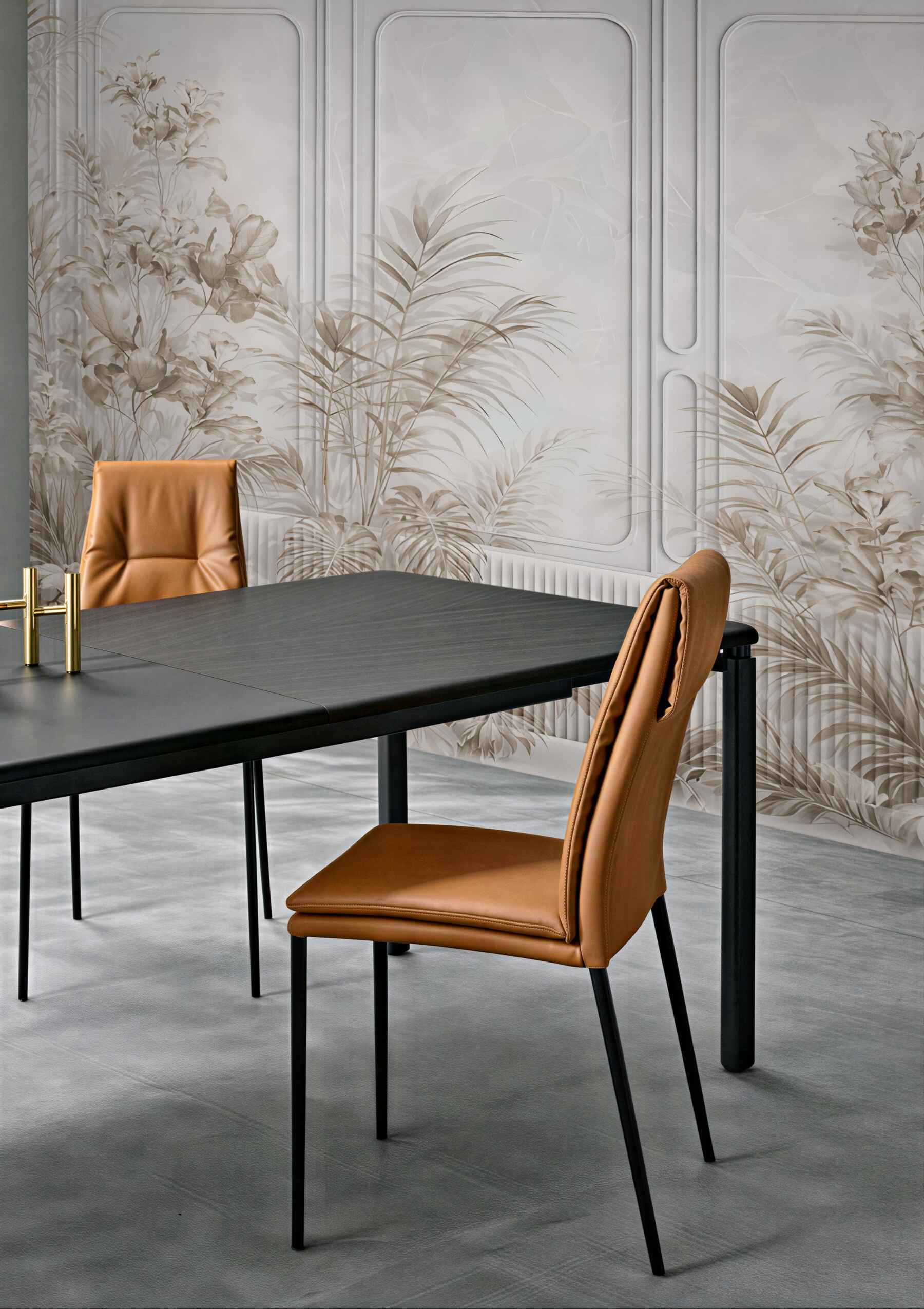Fototapeta subtelny botaniczny ogród w beżach