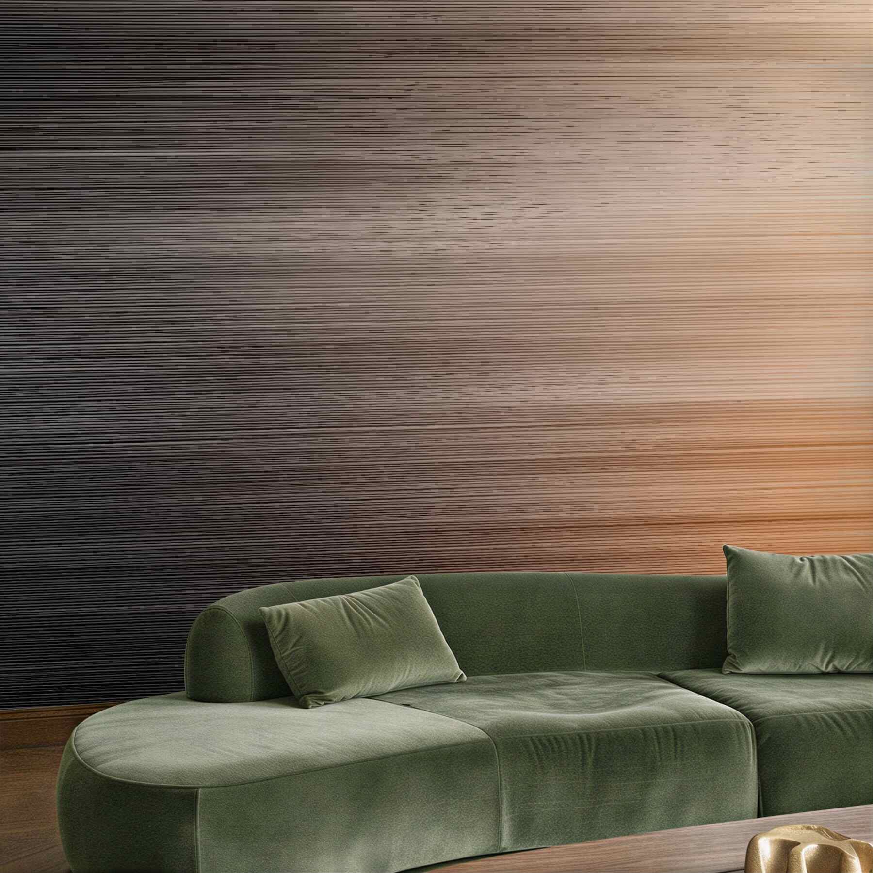 Fototapeta miedziany gradient z subtelnymi liniami