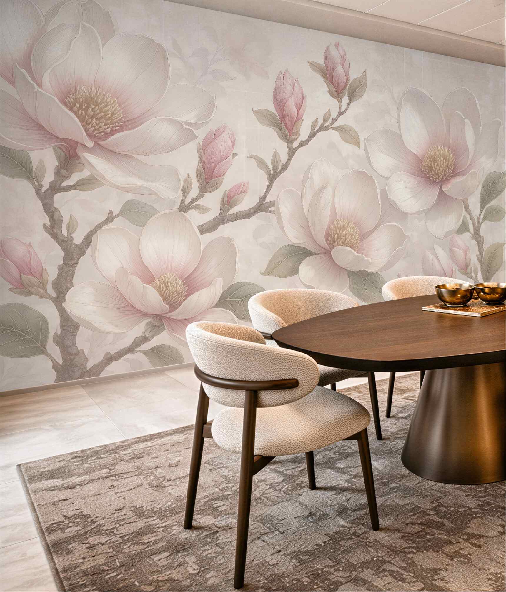 Fototapeta delikatne magnolie w pastelowym blasku