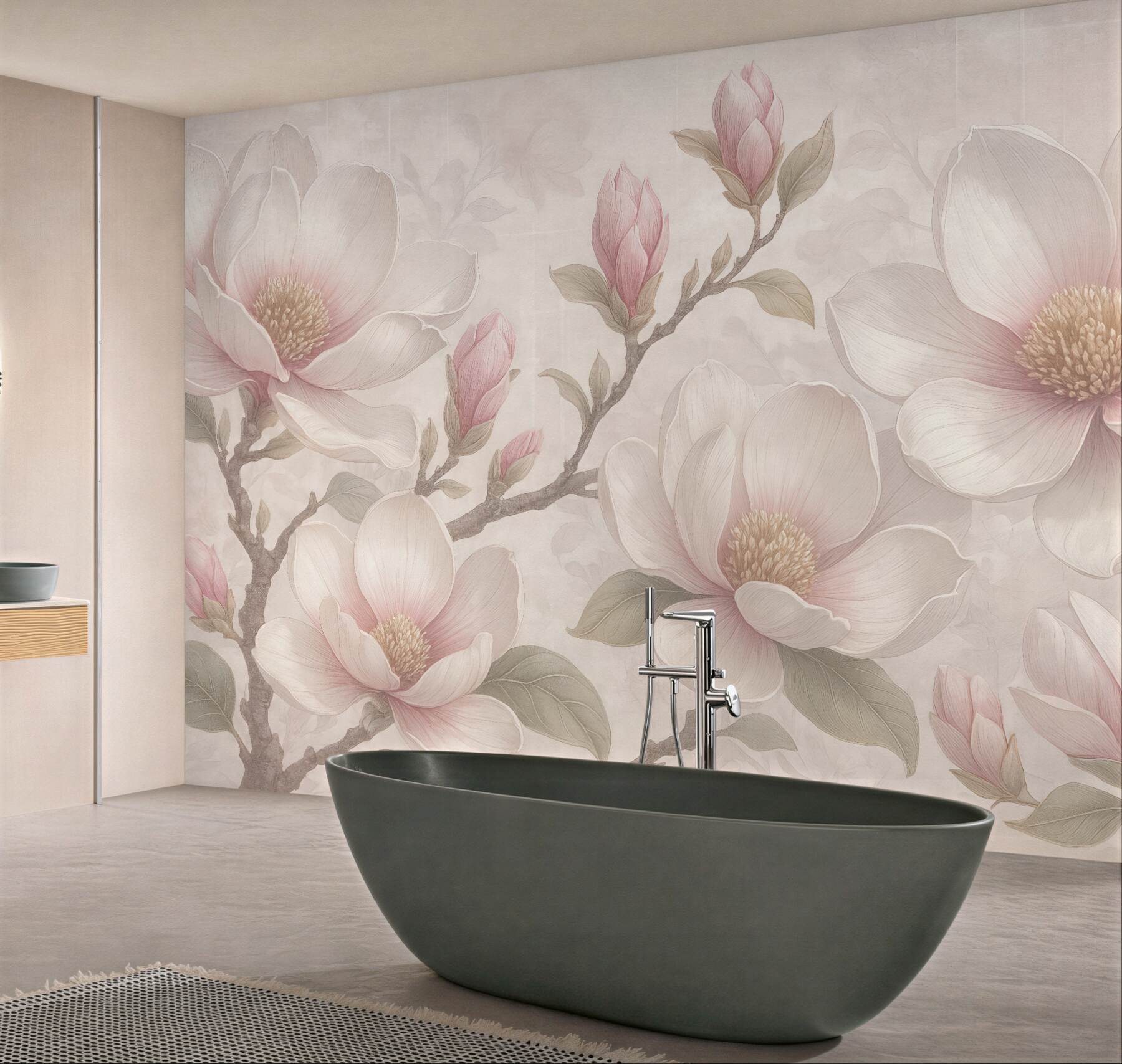 Fototapeta delikatne magnolie w pastelowym blasku