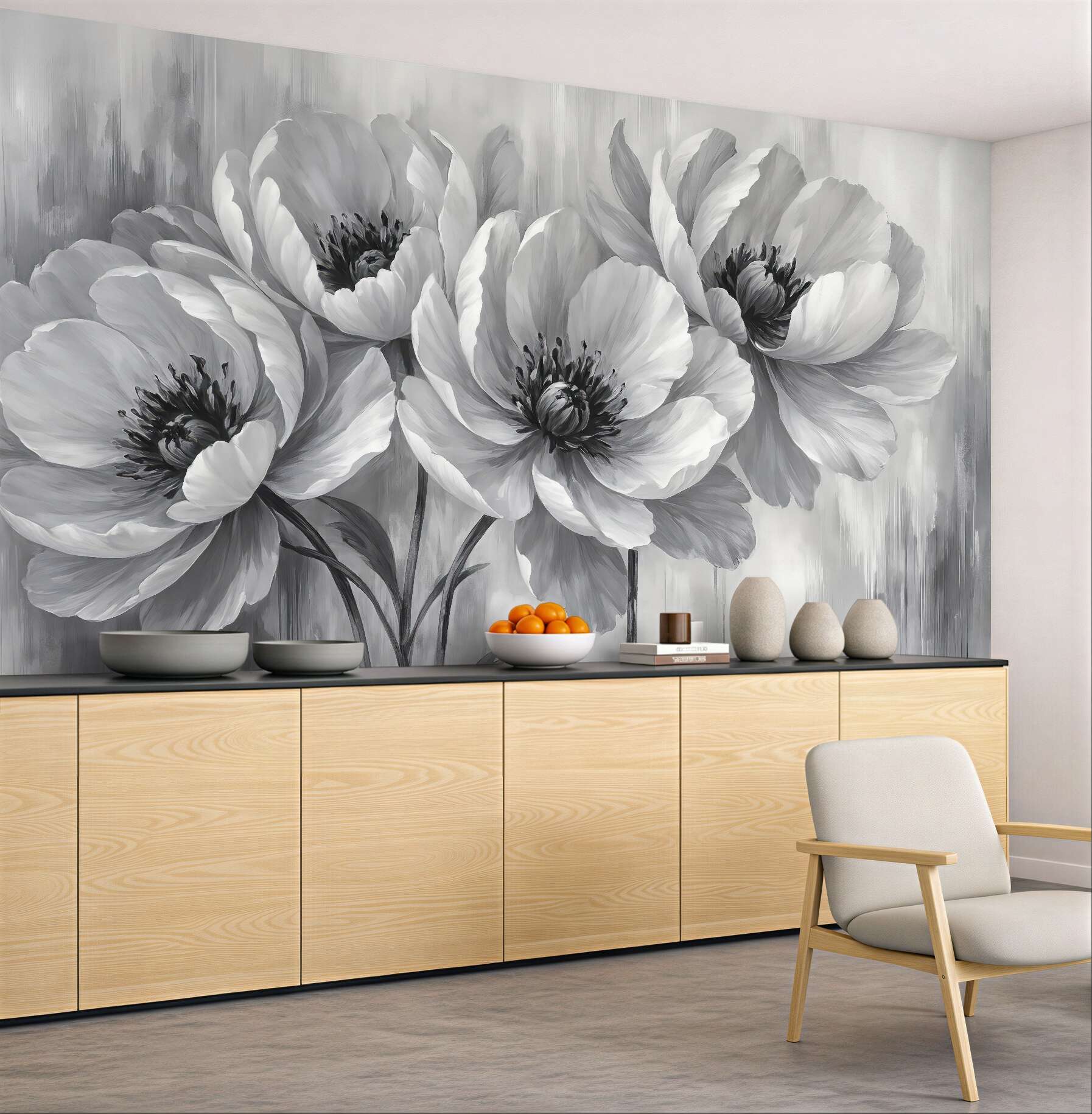 Fototapeta szare maki w eleganckim stylu