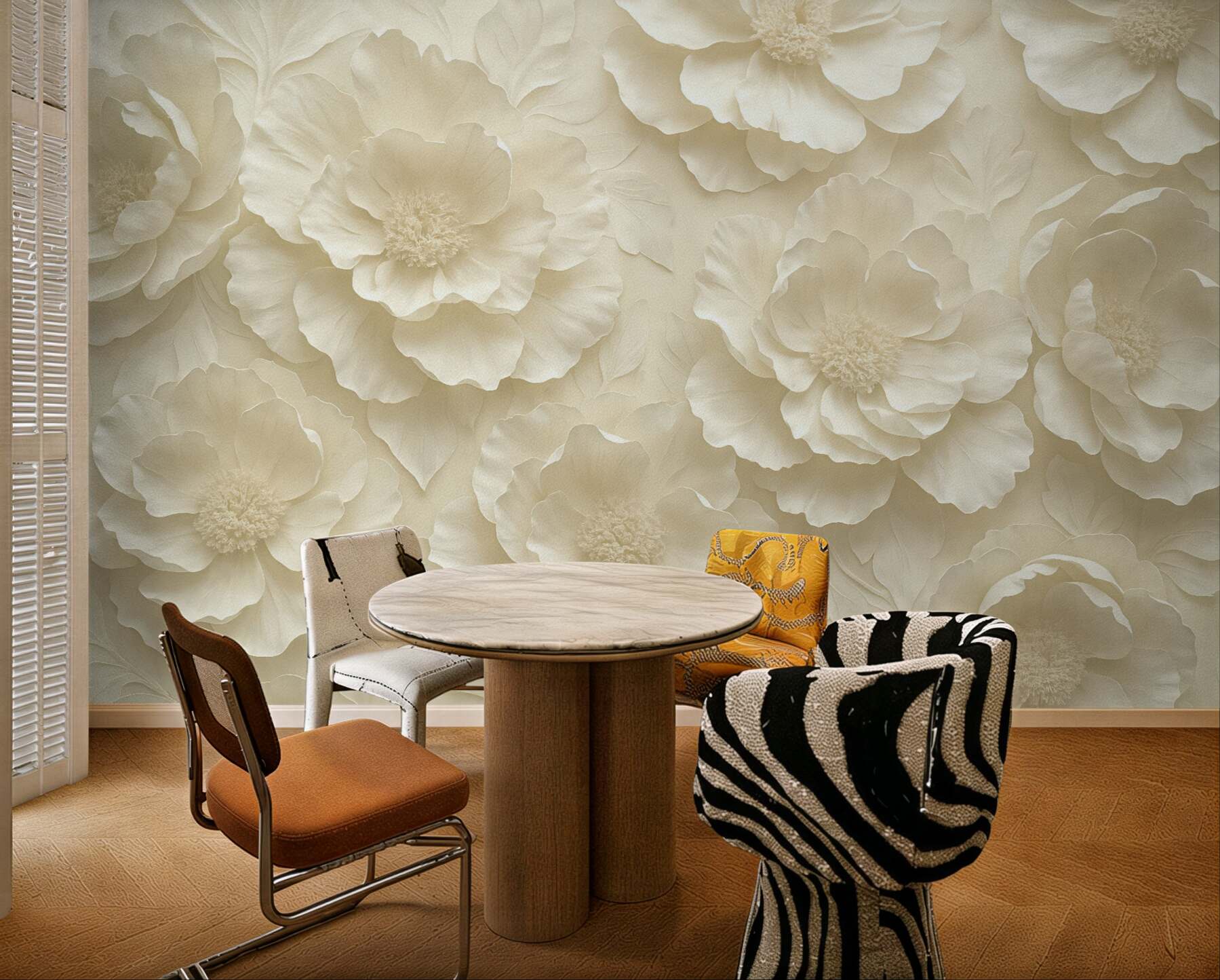 Fototapeta kremowe peonie w subtelnej elegancji