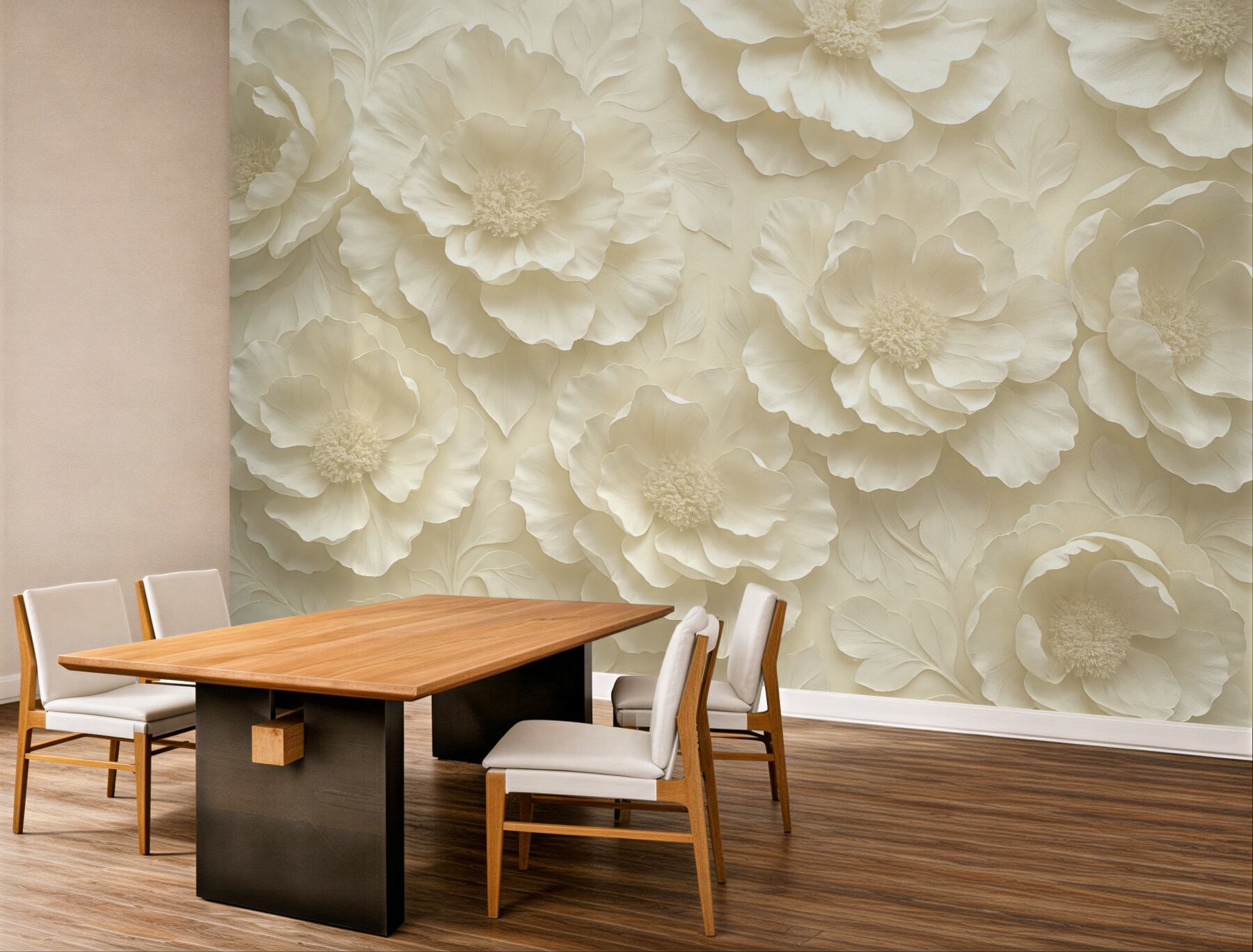Fototapeta kremowe peonie w subtelnej elegancji