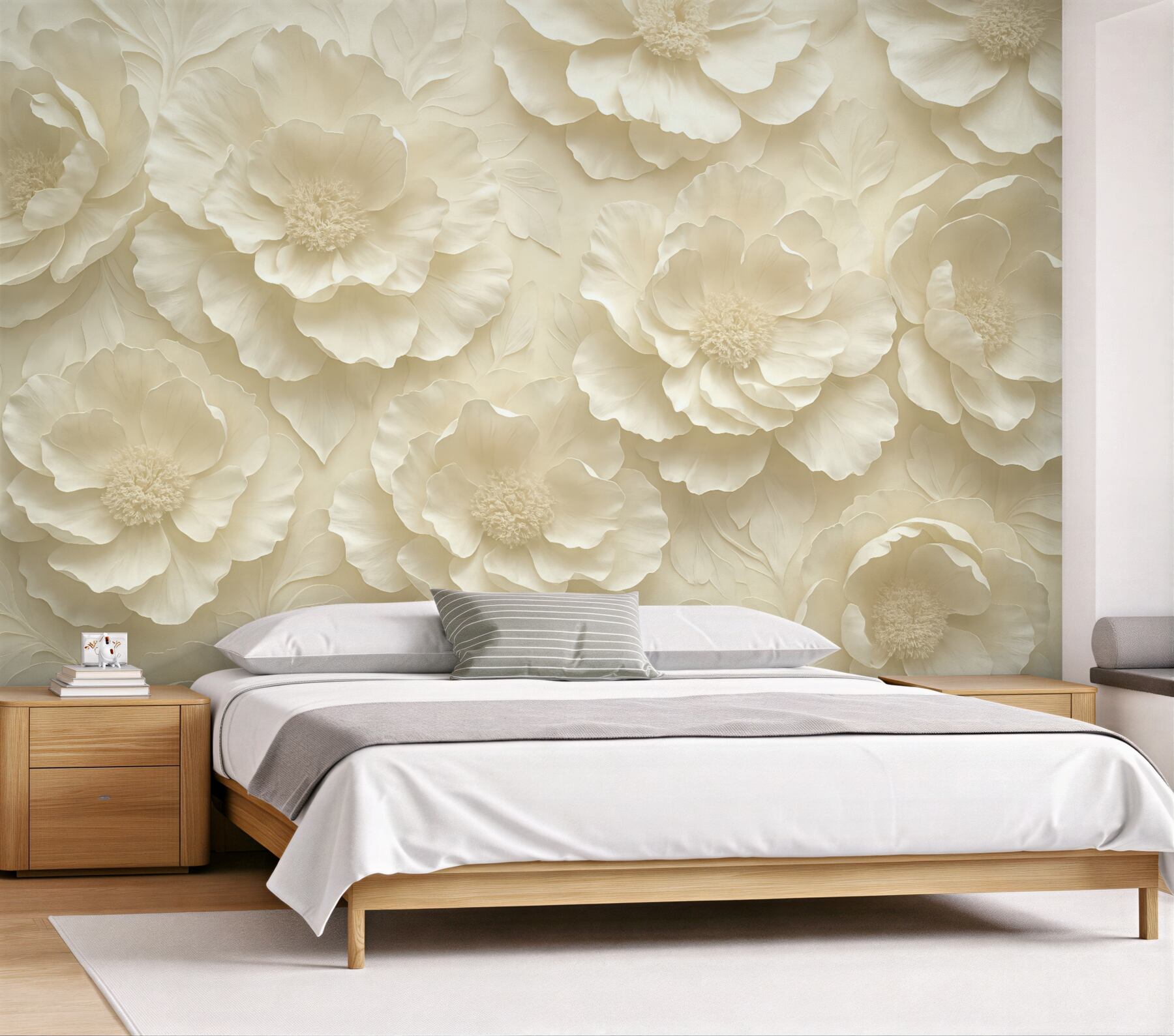 Fototapeta kremowe peonie w subtelnej elegancji