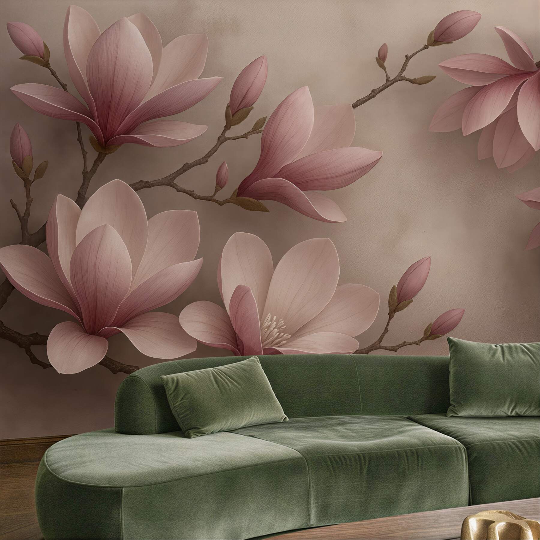 Fototapeta subtelne magnolie w różowym rozkwicie