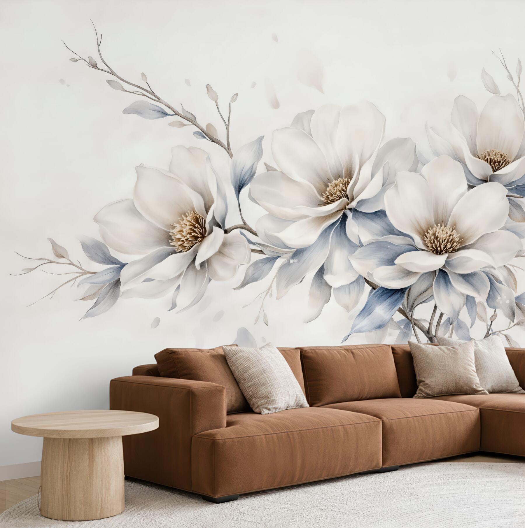 Fototapeta delikatne magnolie w jasnym rozkwicie