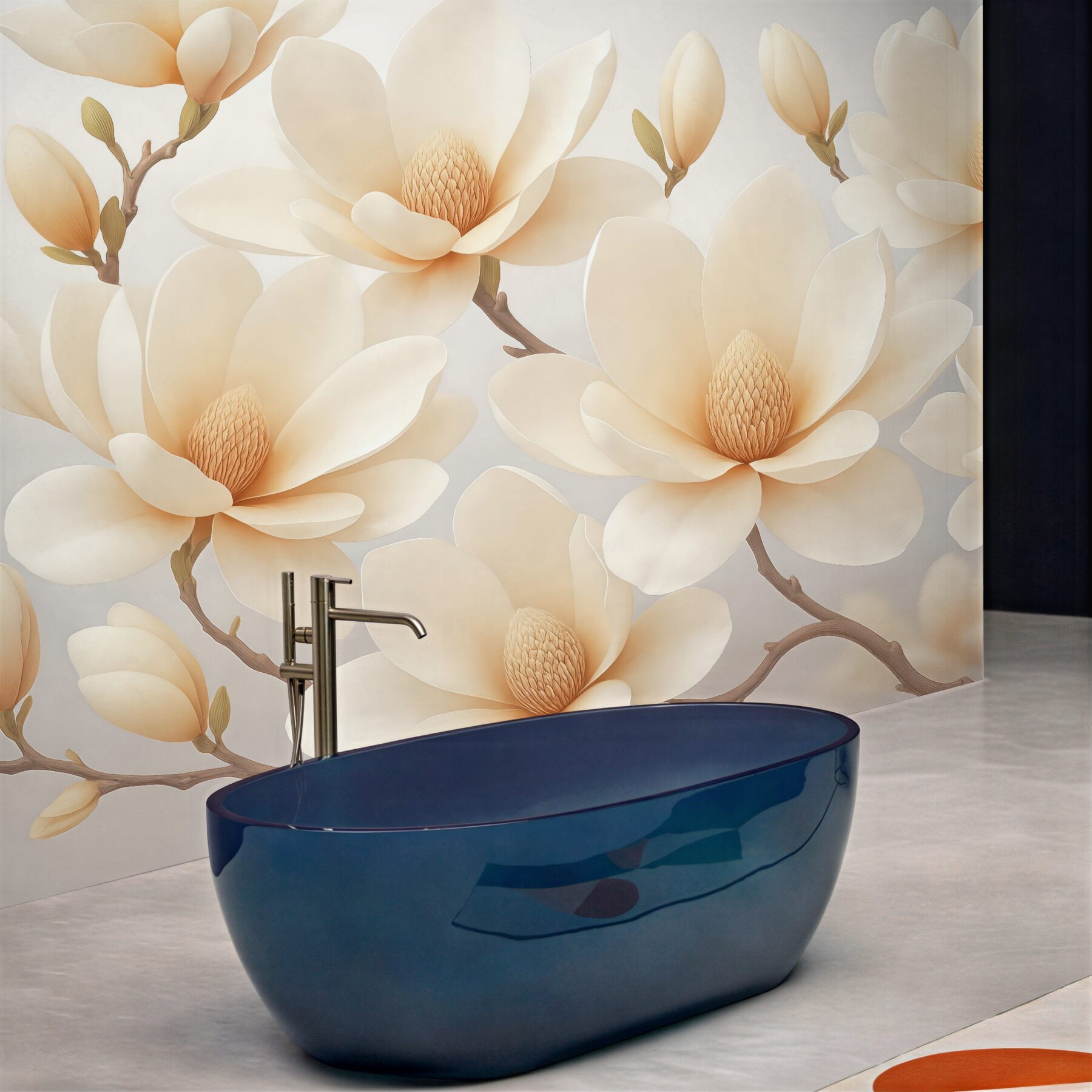 Fototapeta kremowe magnolie w subtelnej elegancji