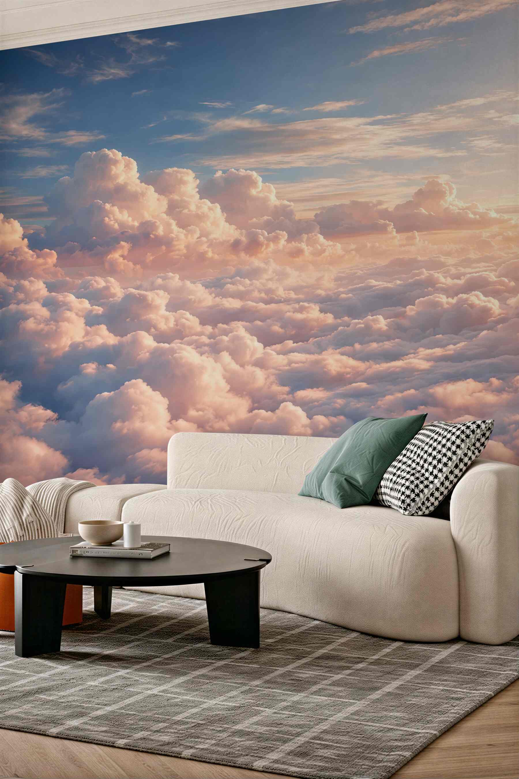 Fototapeta pastelowe chmury o świcie