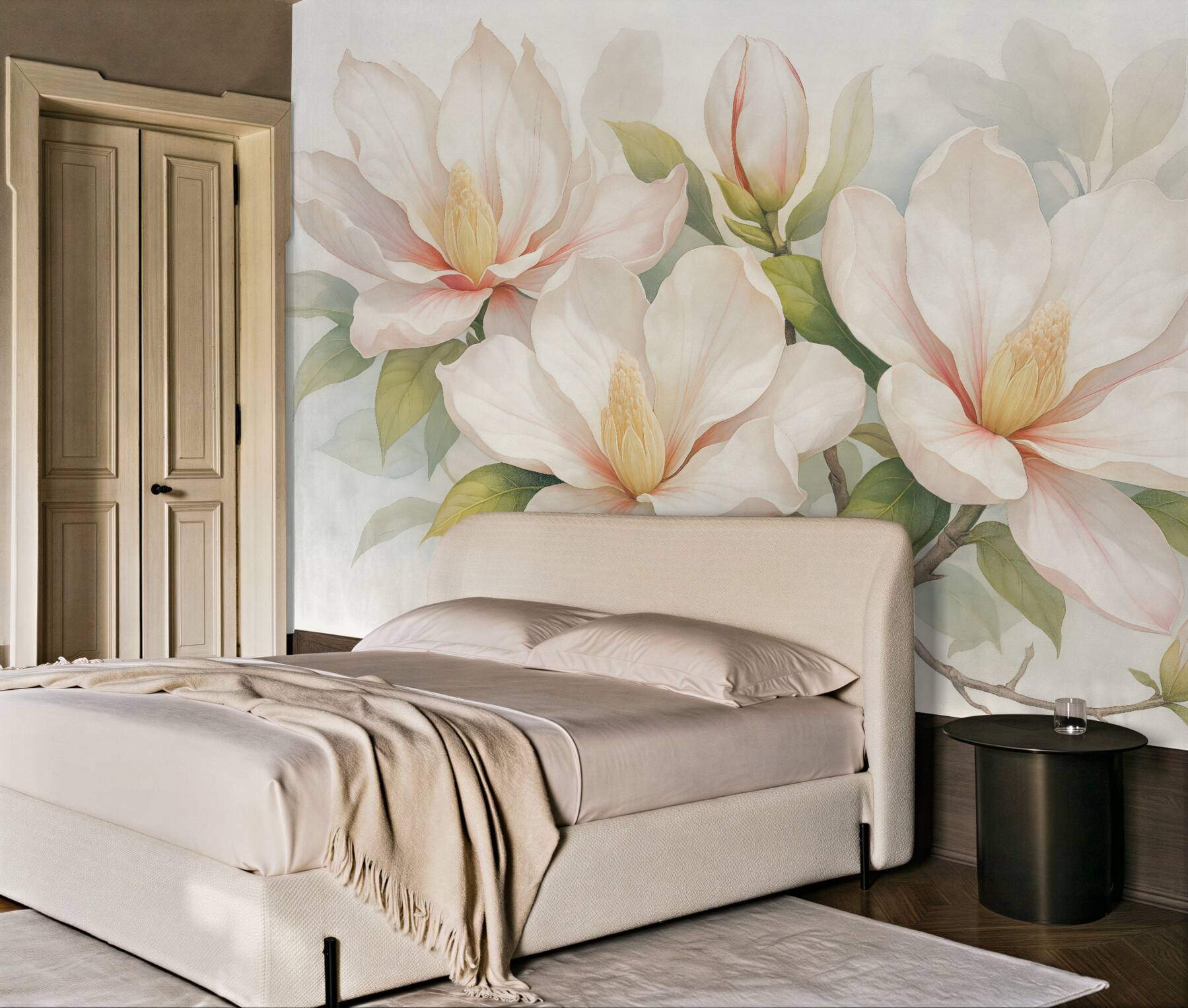 Fototapeta pastelowe magnolie w delikatnym rozkwicie