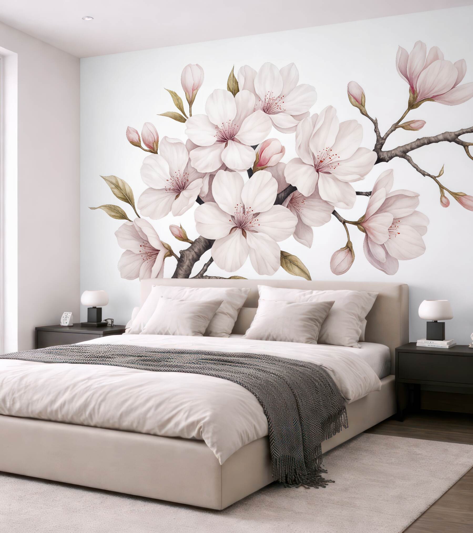 Fototapeta delikatna gałąź kwitnącej magnolii