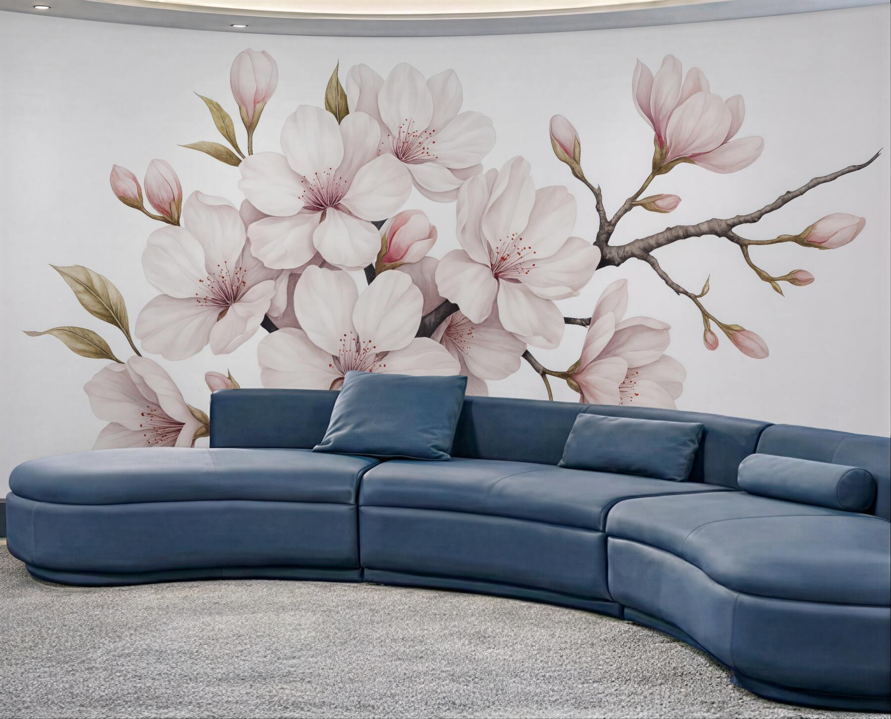 Fototapeta delikatna gałąź kwitnącej magnolii