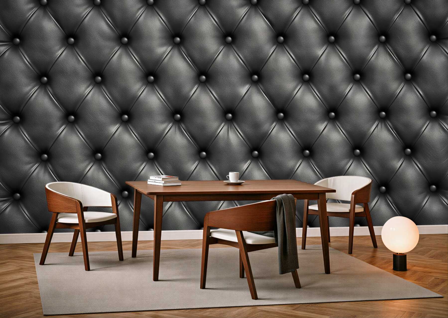 Fototapeta pikowana skóra czarna elegancka w stylu glamour