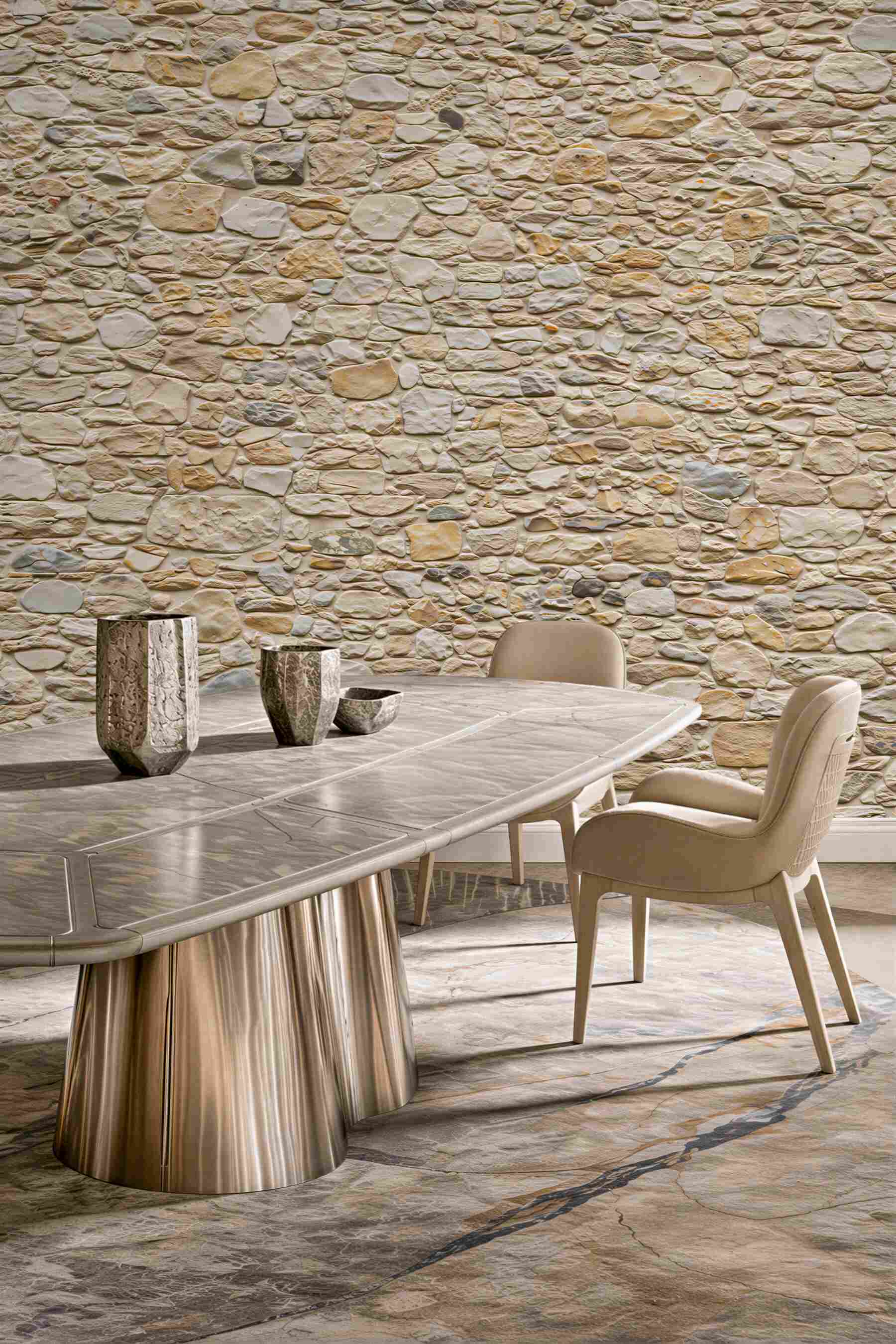 Fototapeta kamienna ściana beżowa rustykalna faktura