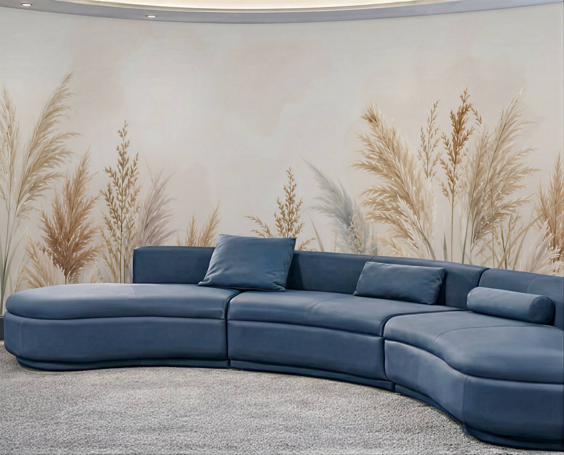 Fototapeta trawy pampasowe beżowe subtelna boho do salonu