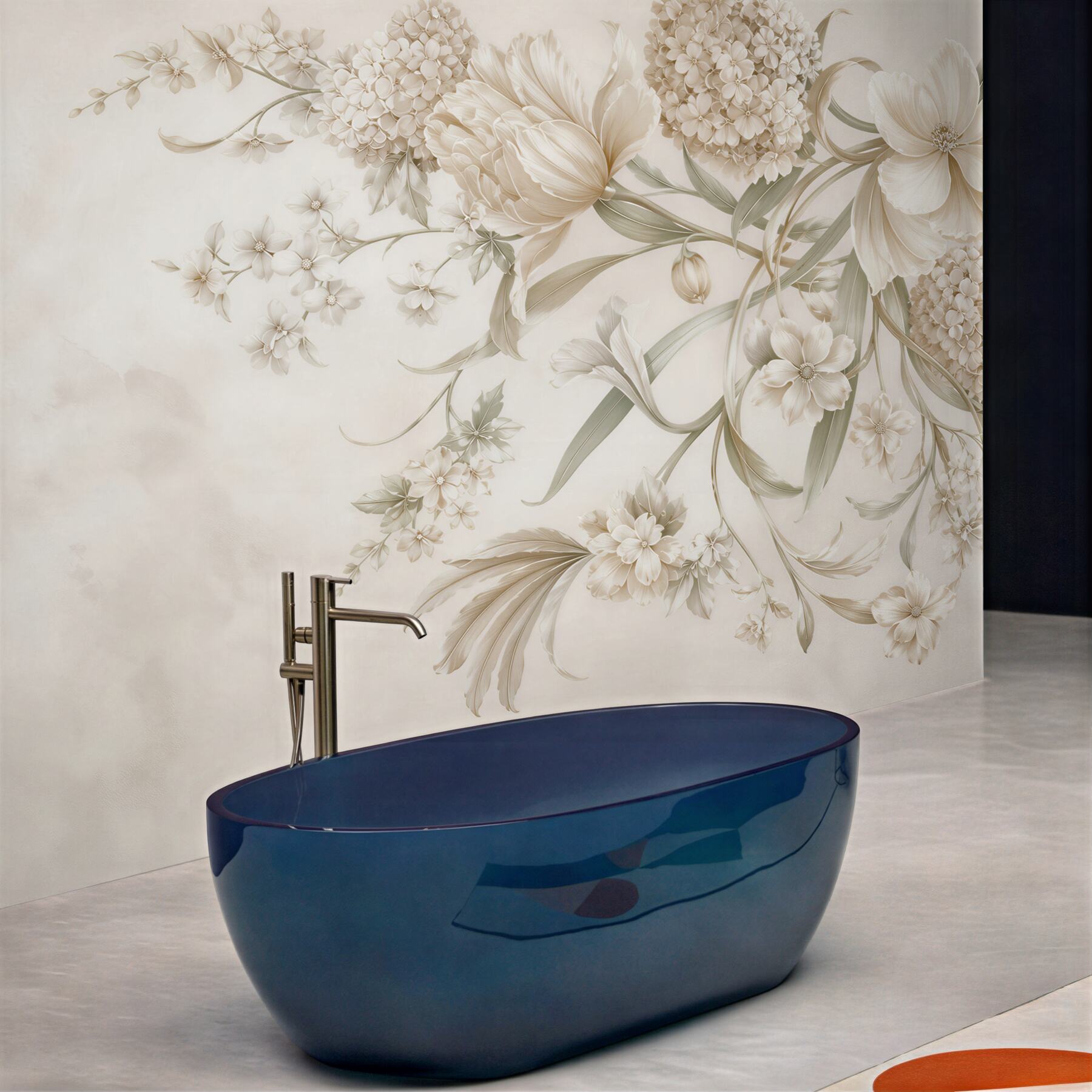 Fototapeta kremowe kwiaty 3D elegancka kompozycja floralna do salonu