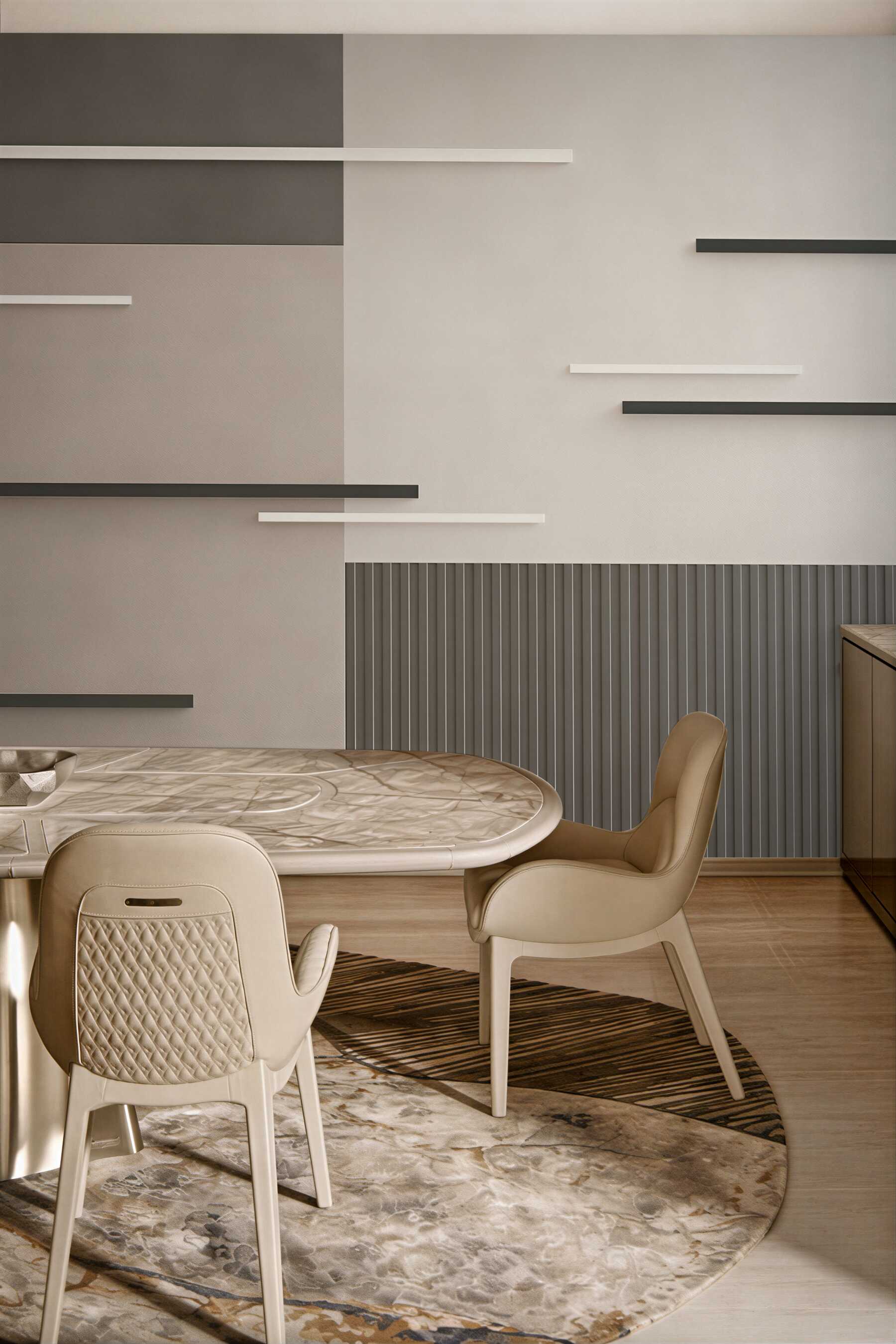 Fototapeta geometryczna beżowo szara abstrakcja nowoczesna do salonu
