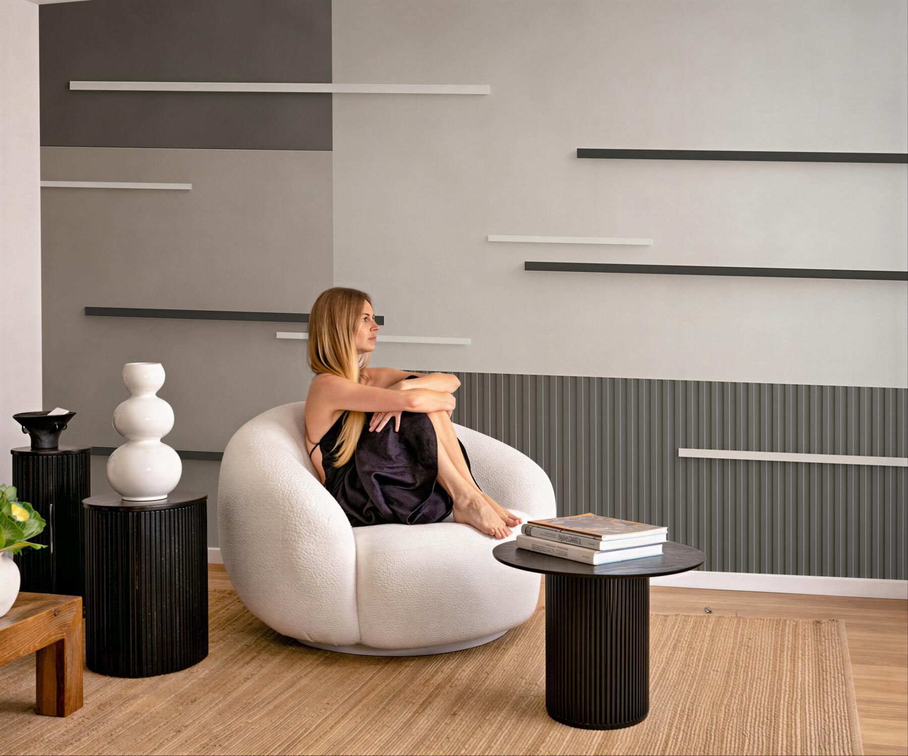 Fototapeta geometryczna beżowo szara abstrakcja nowoczesna do salonu