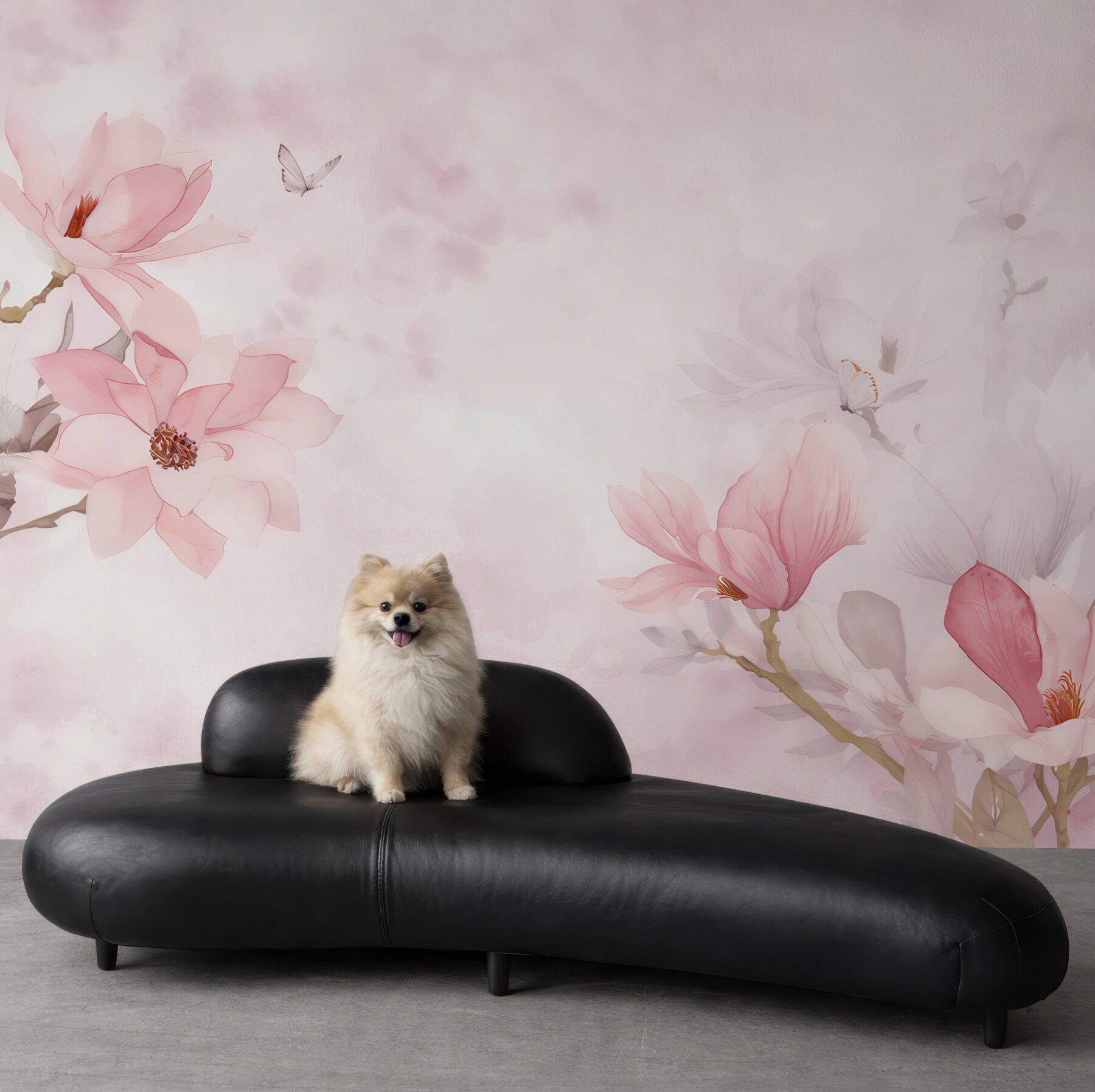 Fototapeta magnolie pastelowe różowe delikatne do sypialni