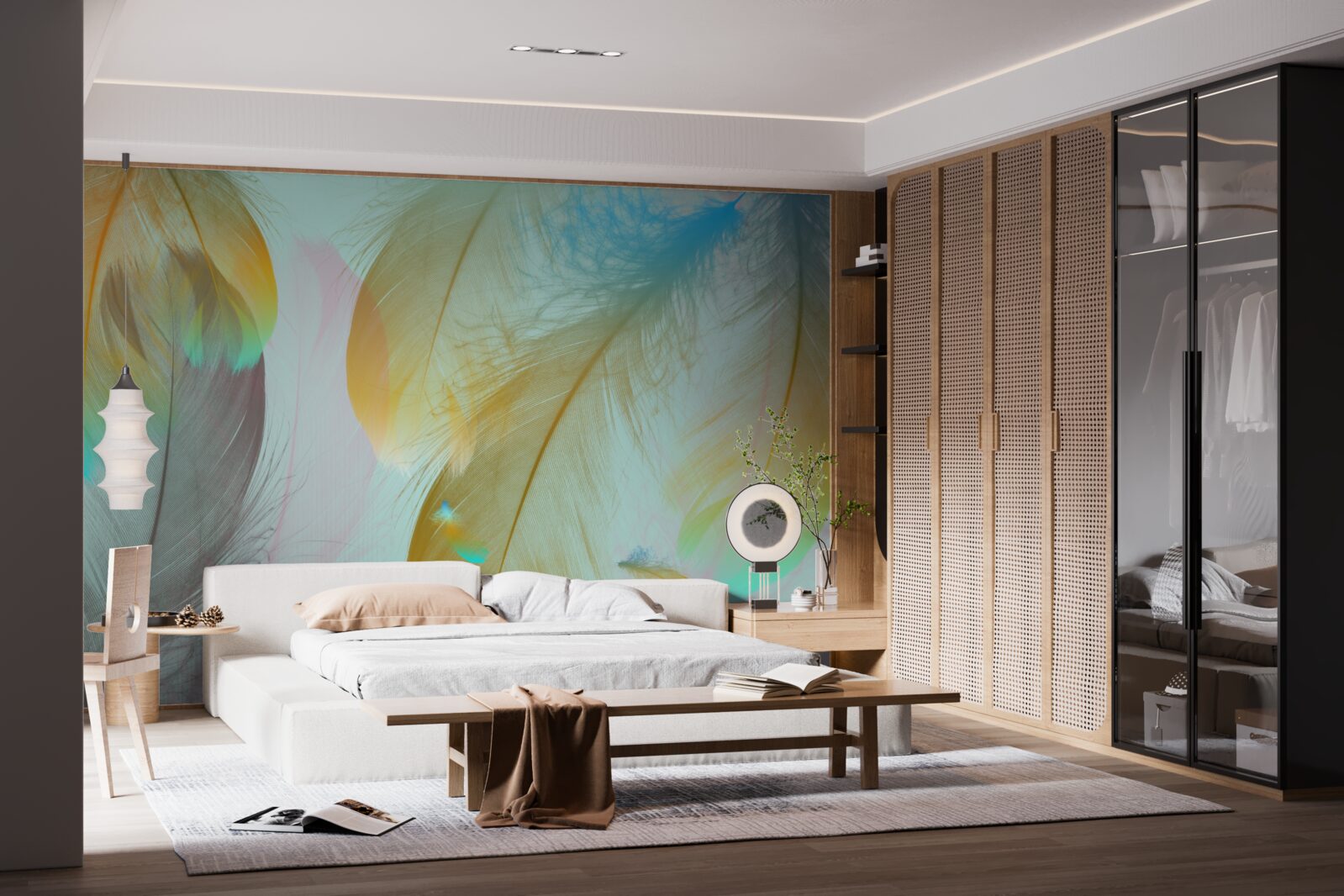 Fototapet zbor pene moi