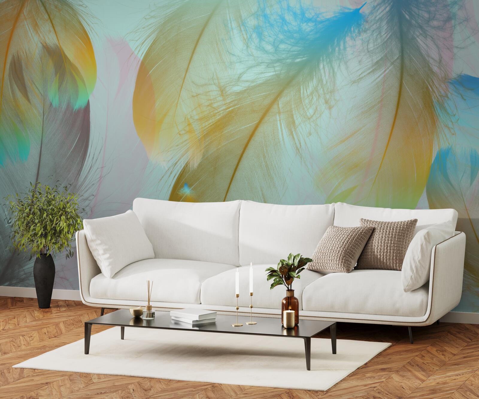 Fototapet zbor pene moi